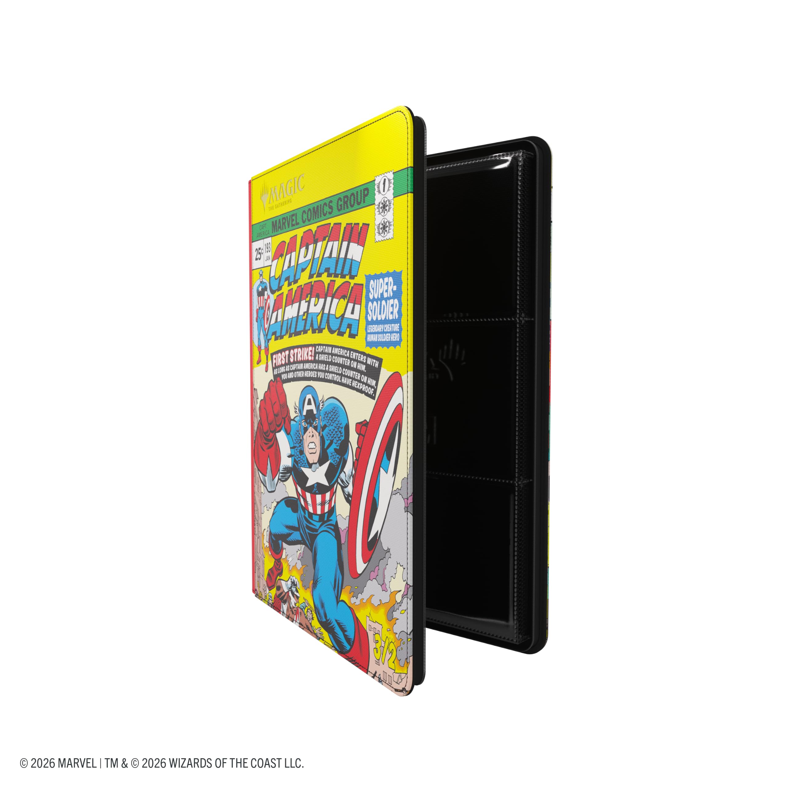 Gamegenic Marvel Super Heroes Zip-Up Album - Holds 360 Cards | Side-Loading Pockets | Licensed Marvel Design