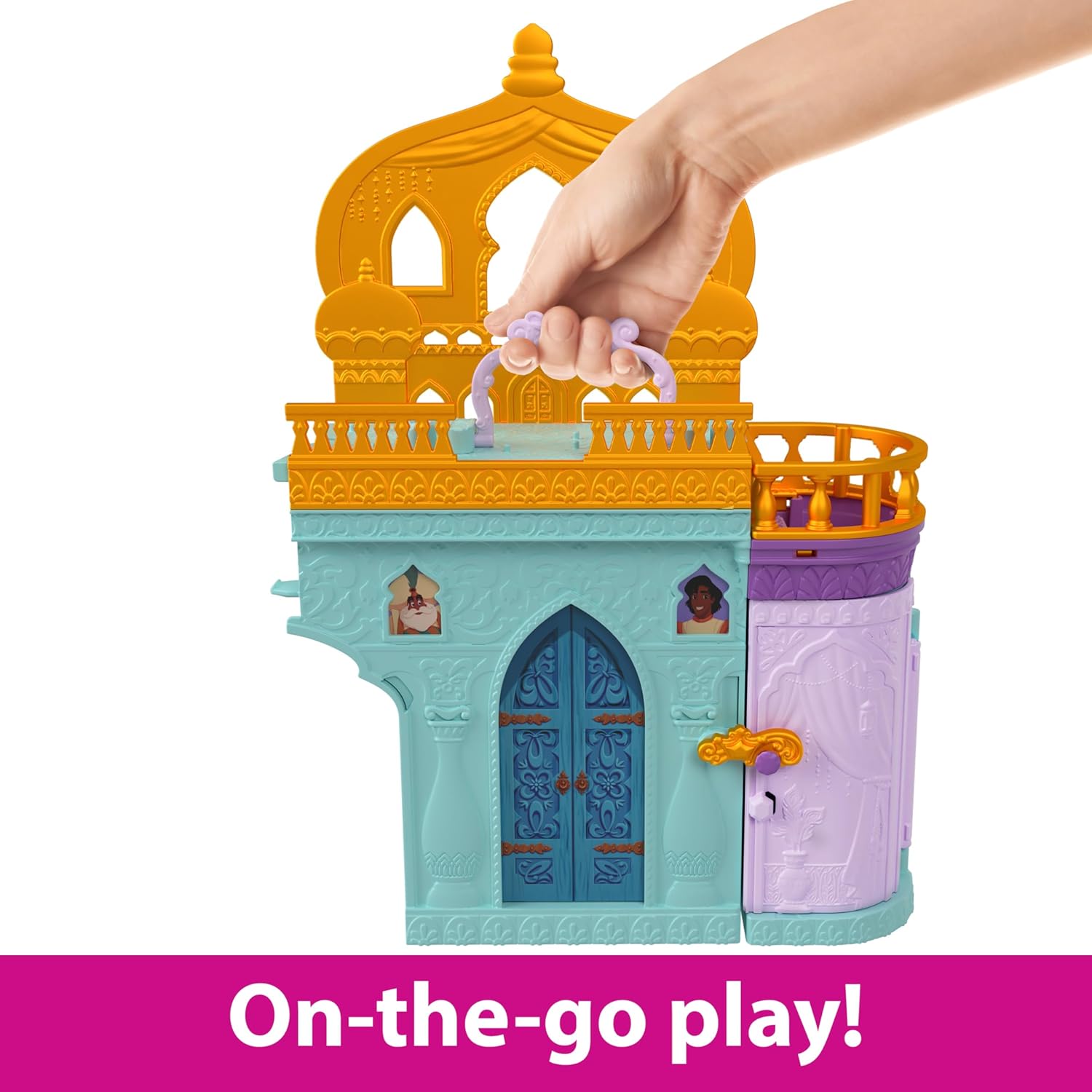 Disney Princess Jasmine's Palace Playset - Stacking Doll House with Figures & Furniture