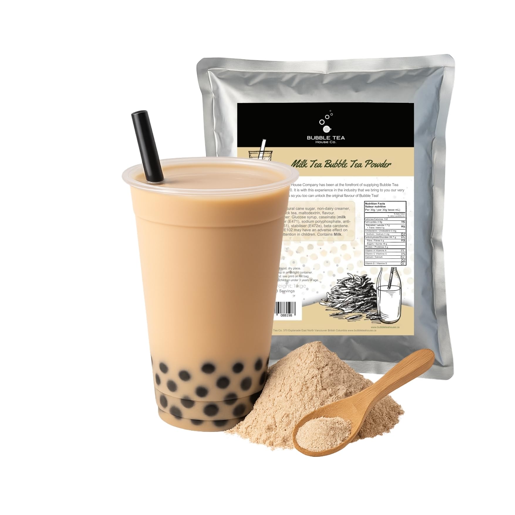 Bubble Tea House Co. - Milk Tea Flavoured Bubble Tea Powder 1 kg