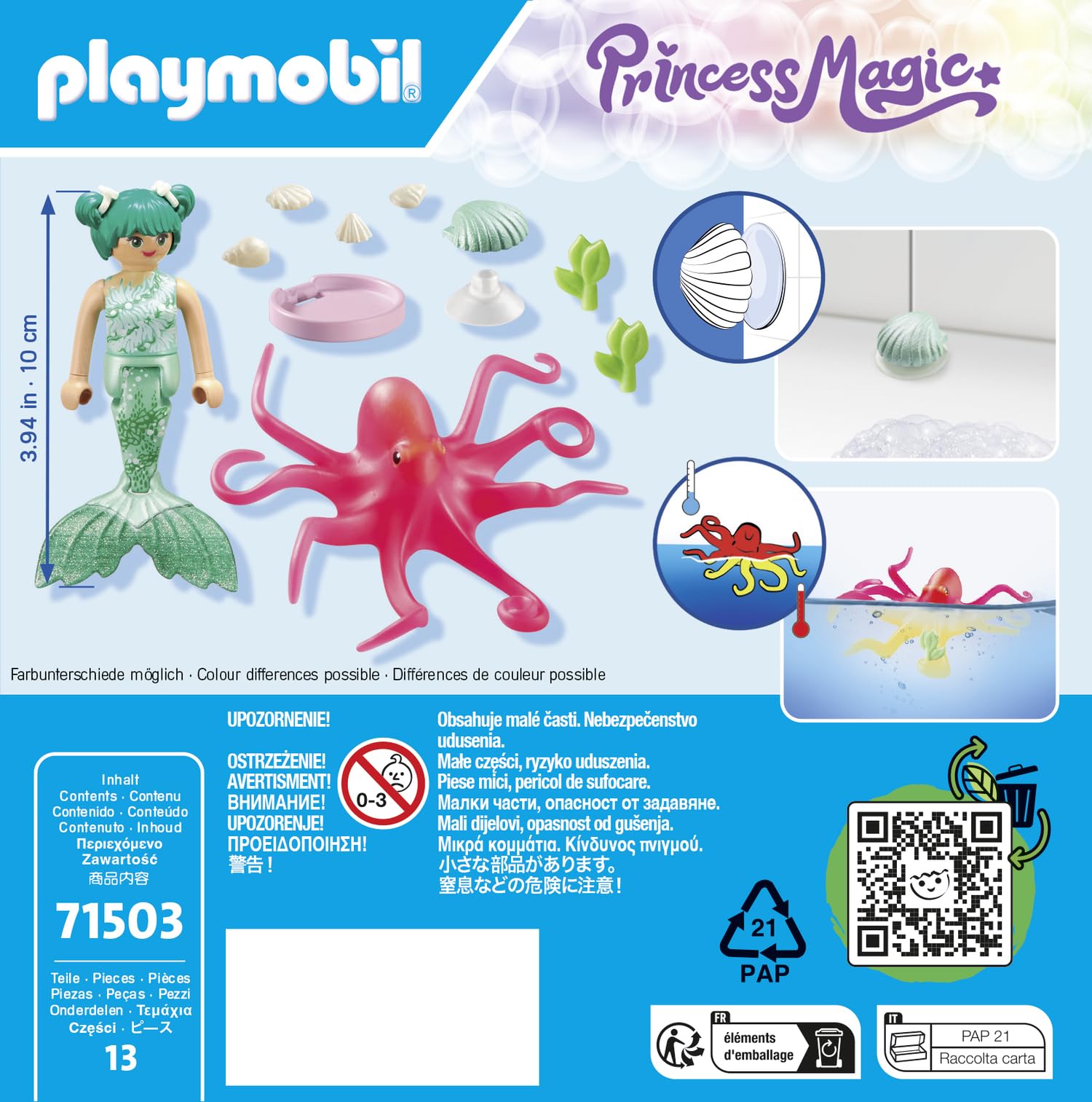 Playmobil Mermaid with Octopus - Color-Changing Playset for Ages 4+ 4