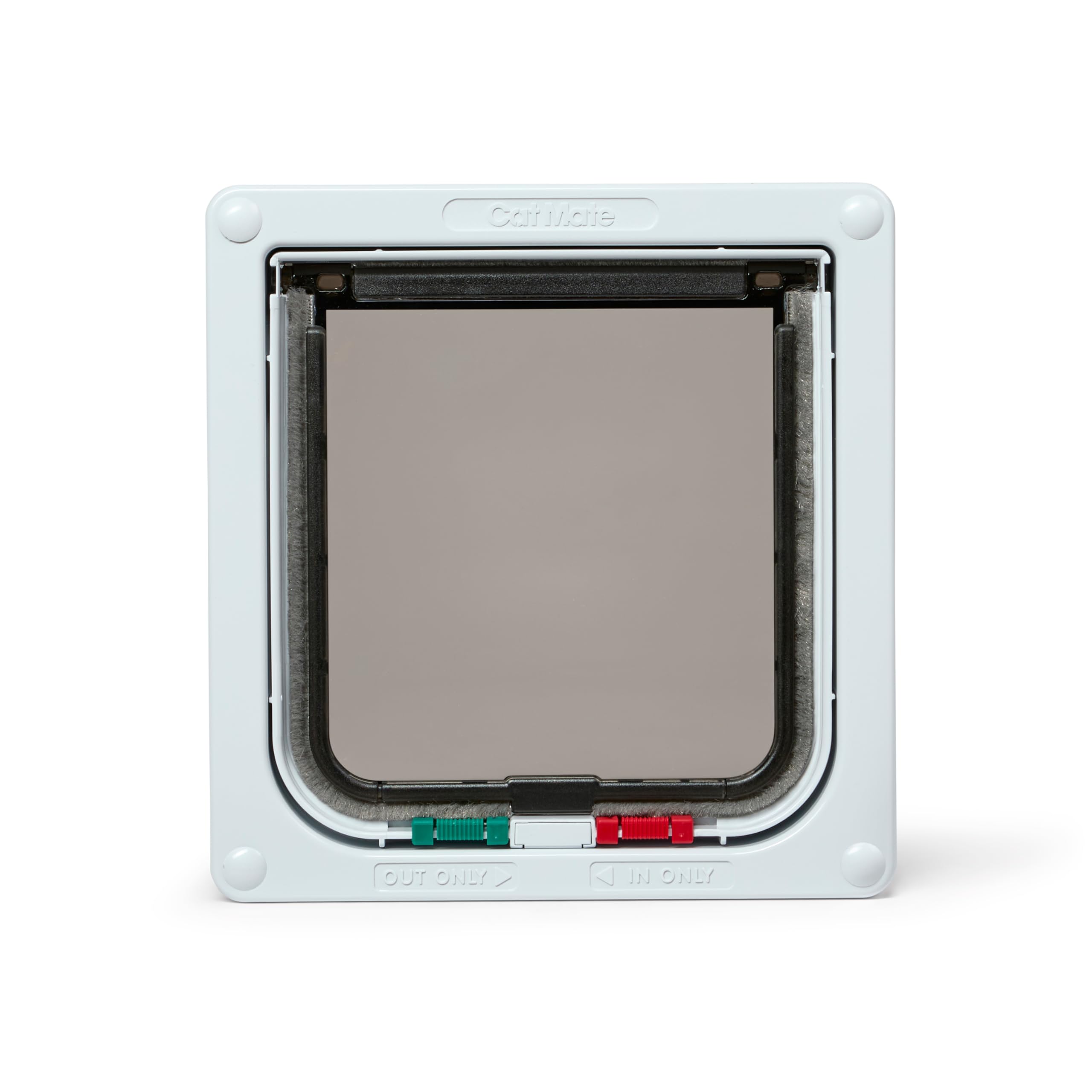 Cat Mate 4-Way Locking Cat Flap - Weatherproof, Silent Operation, White (309 W)