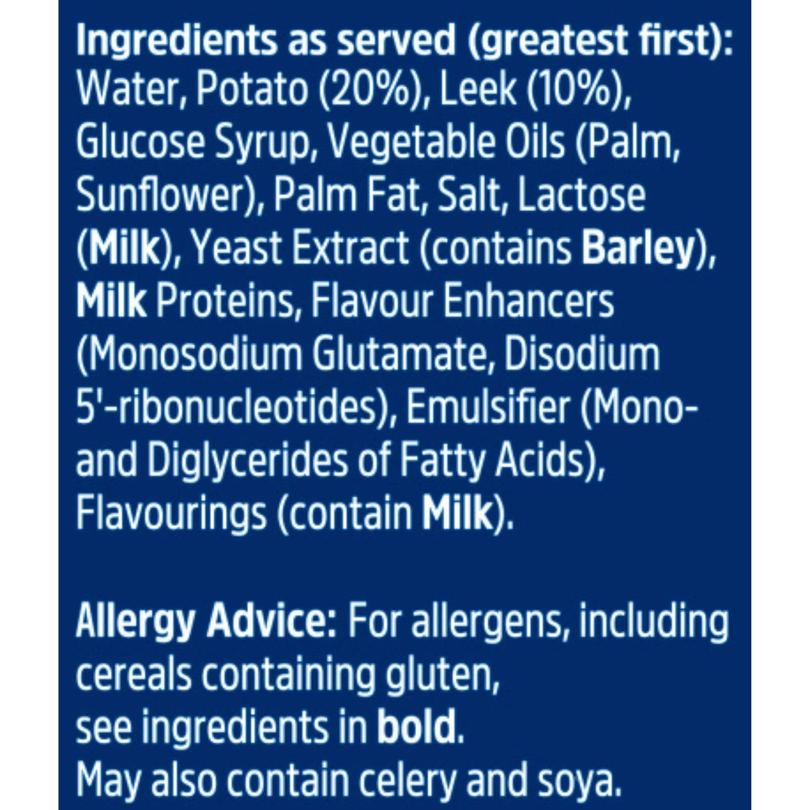 Batchelors - Cup a Soup Creamy Potato & Leek Instant Soup Sachets (4 Sachets) 4