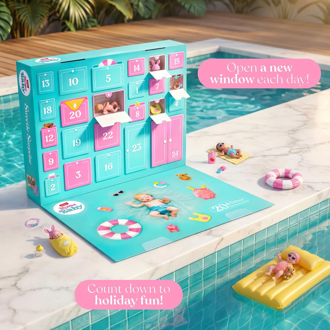 ZURU MY MINI Advent Calendar Series 1 - 24 Days of Mini Surprises | Includes 2 Dolls & 20+ Accessories