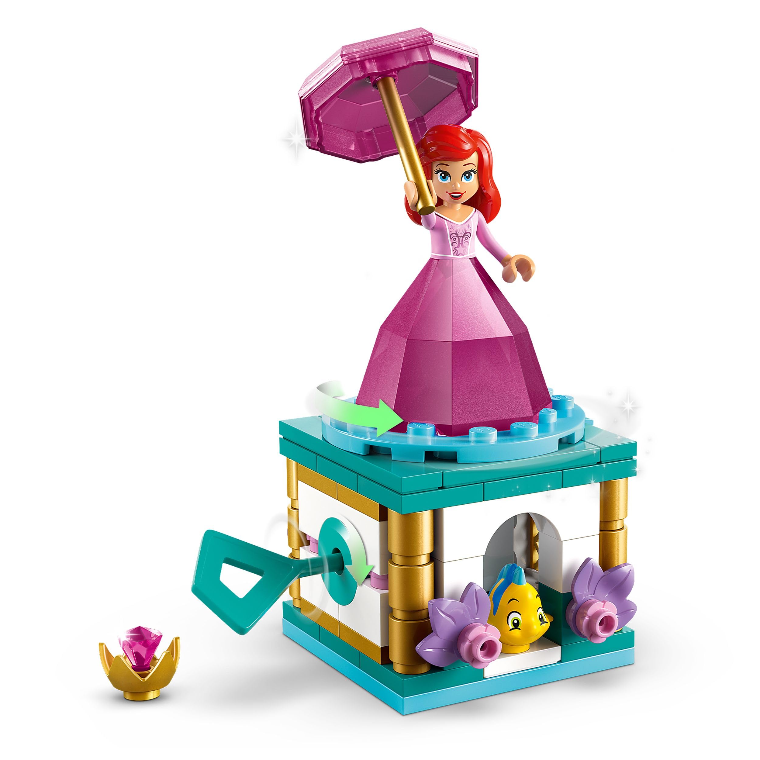 LEGO ǀ Disney Twirling Ariel Bauspielzeug – Kreisel-Spielset für Kinder ab 5 Jahren 4