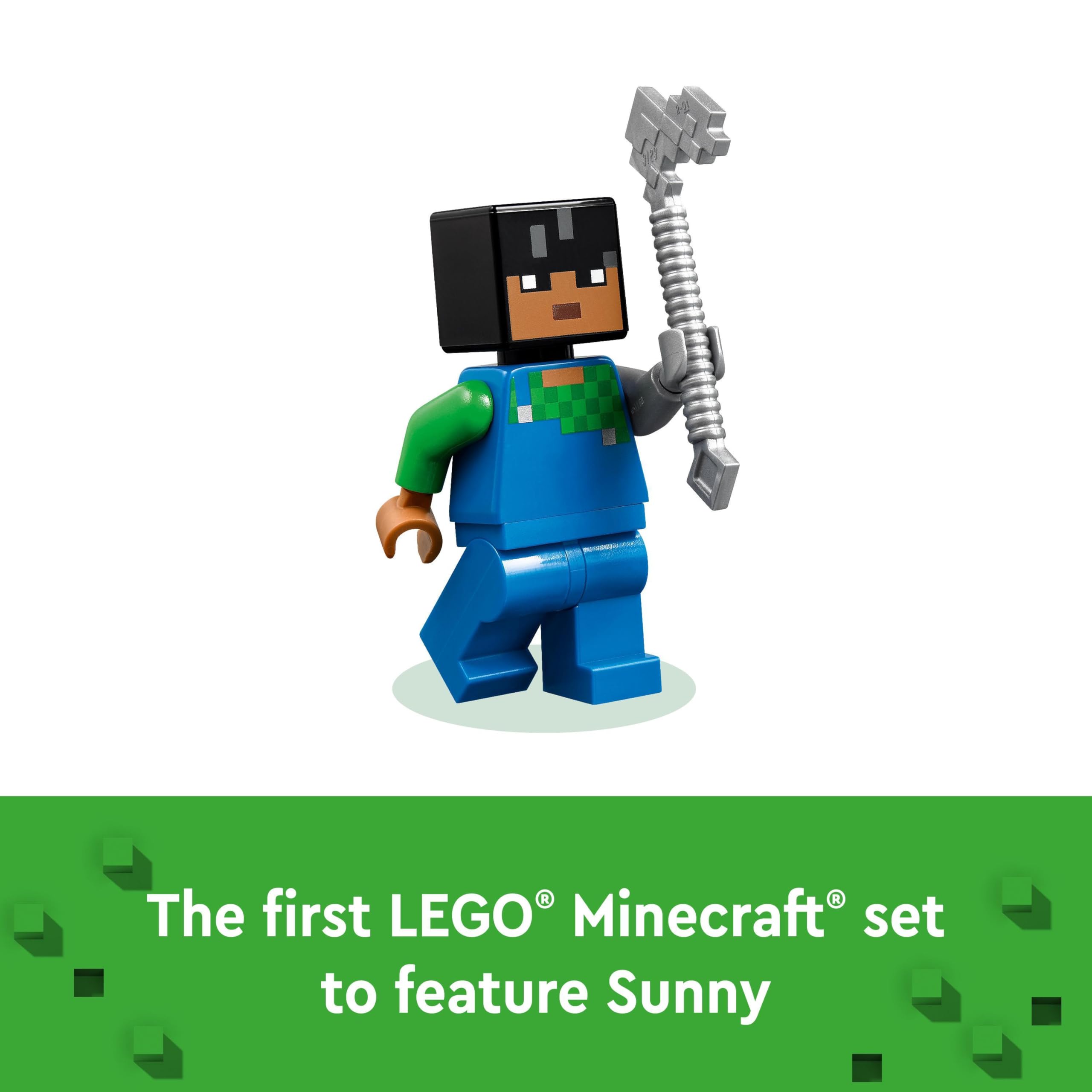 LEGO Minecraft The Cherry Blossom Garden Playset - Building Toy with Sunny, Sniffer & Zombie Figures for Kids 8+ 4