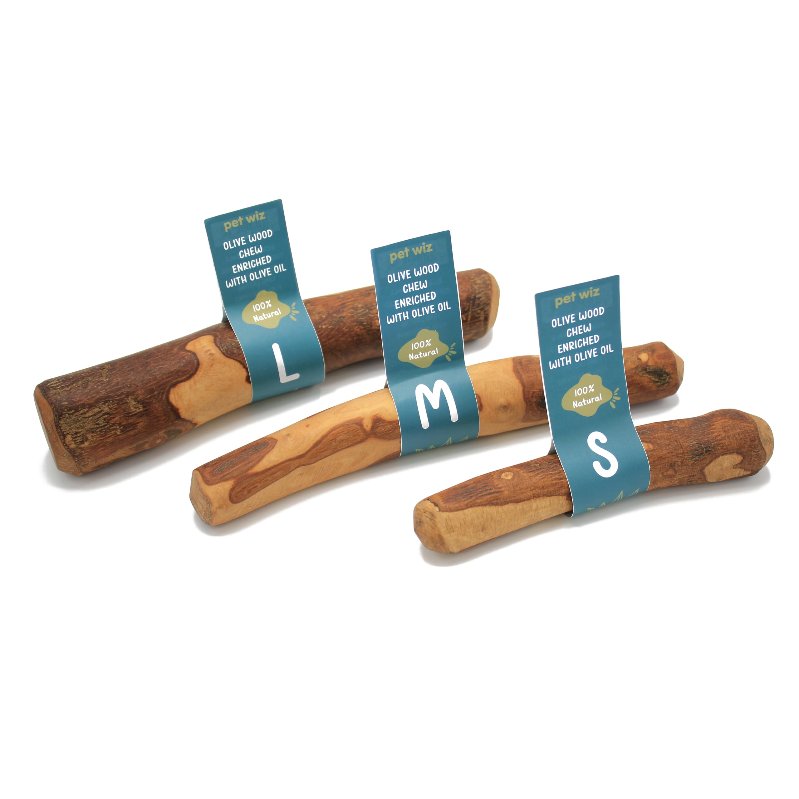 pet wiz Olive Wood Dog Chew Stick | Oral Hygiene & Mental Stimulation | Heavy Duty, Natural 6