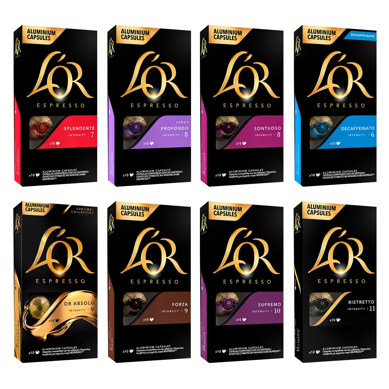 L'OR Favourites Assortment - Nespresso Compatible Coffee Pods (Pack of 80) 8