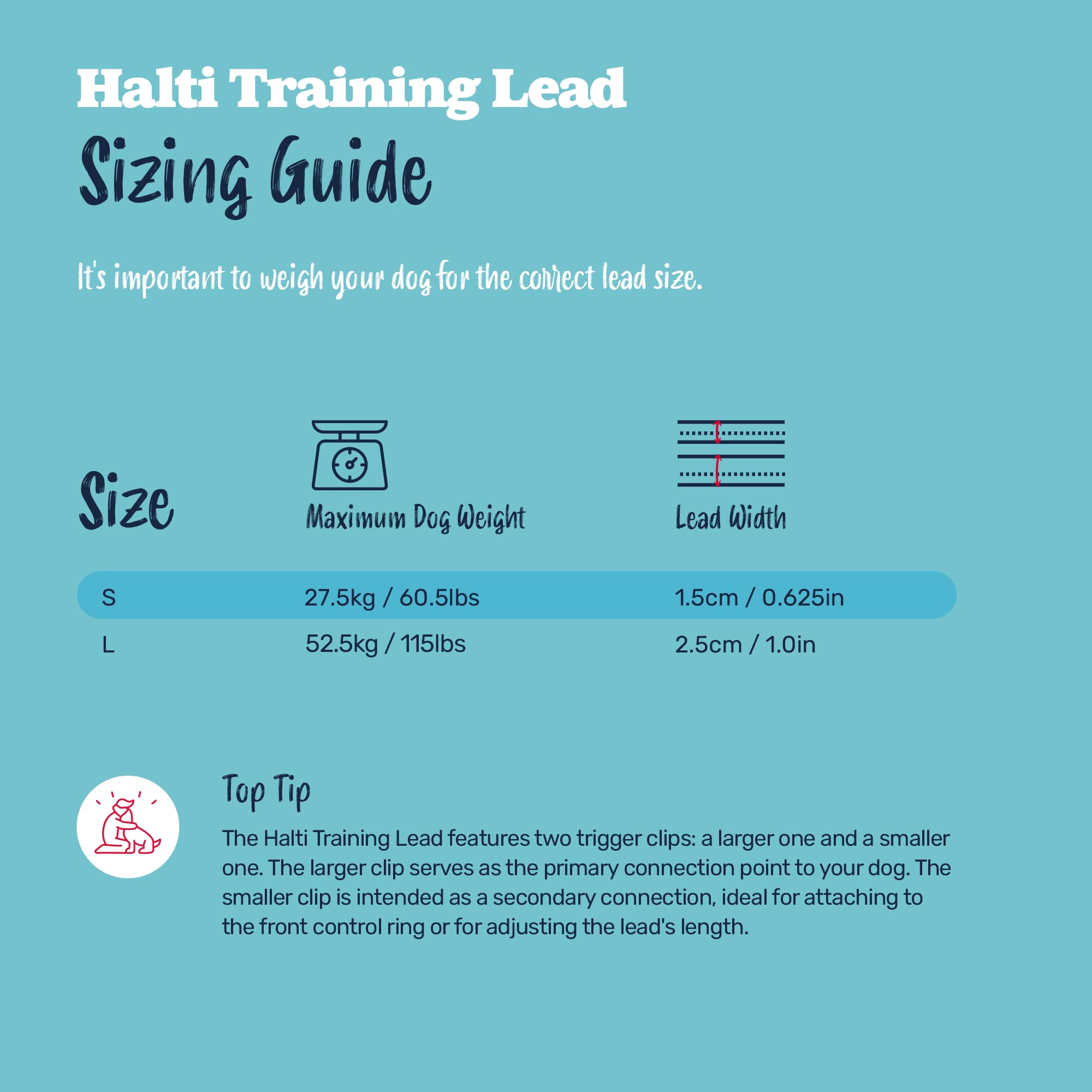 Halti Training Lead - Multi-functional Double Ended Lead | Pink, Small, 2m 5
