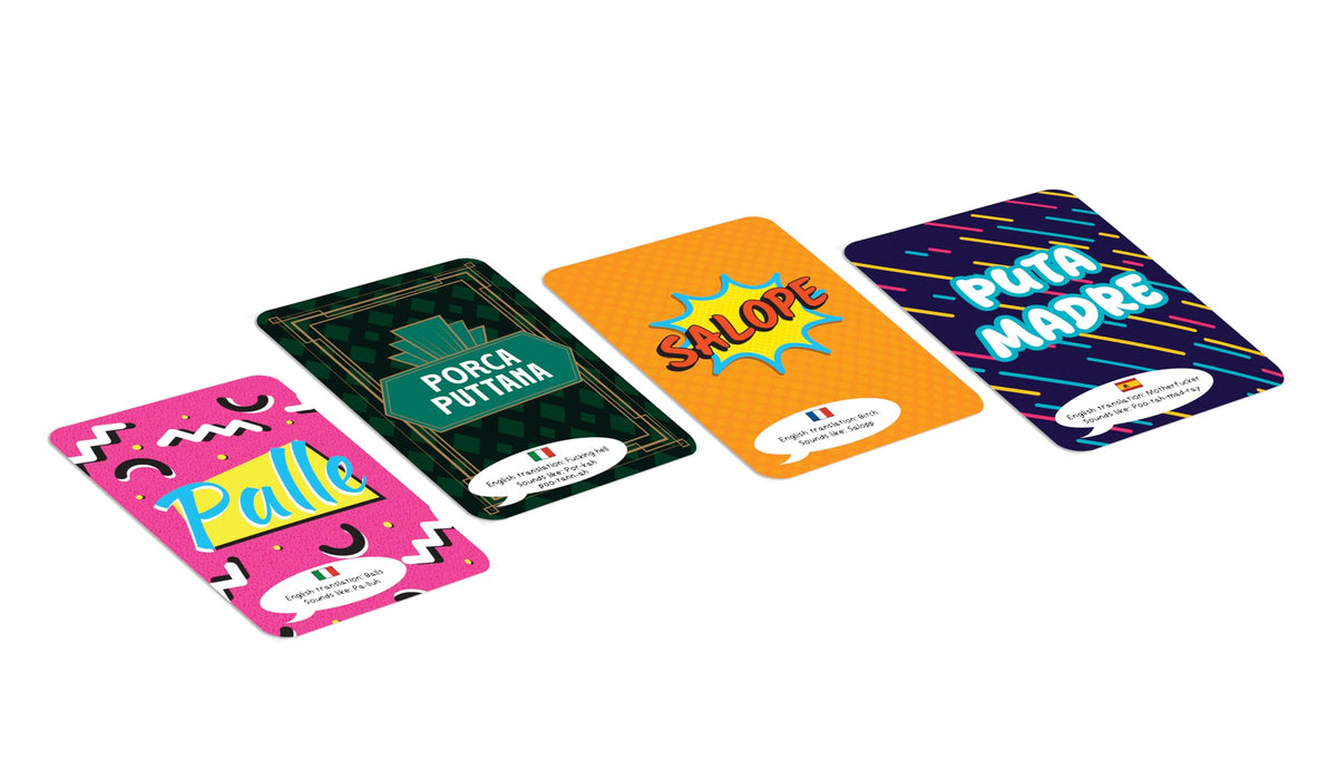Summersdale Foreign Swear Snap - 52 Card Game for Adults | Ages 18+ | 2 Players | 5 Min Playtime