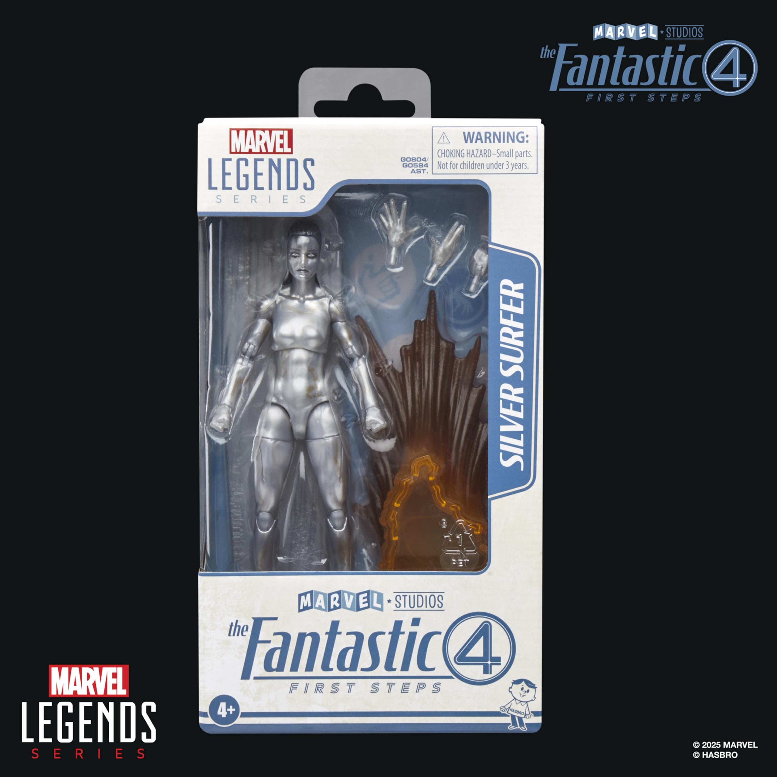 Marvel Legends Series Silver Surfer 6-Inch Action Figure with Surfboard & Accessories 3