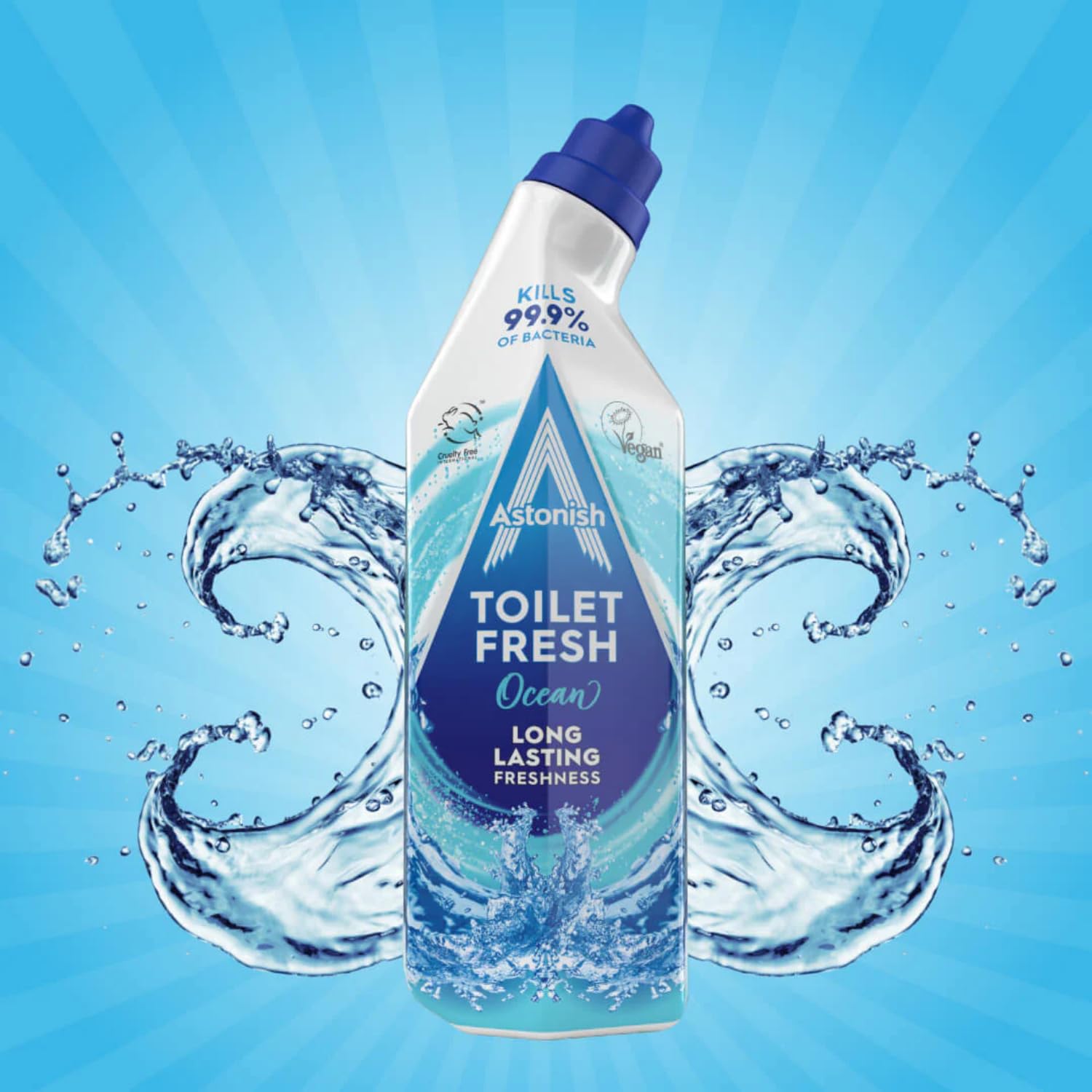 Astonish Ocean Toilet Fresh Gel, 750ml - Antibacterial Toilet Cleaner with Limescale Prevention 4