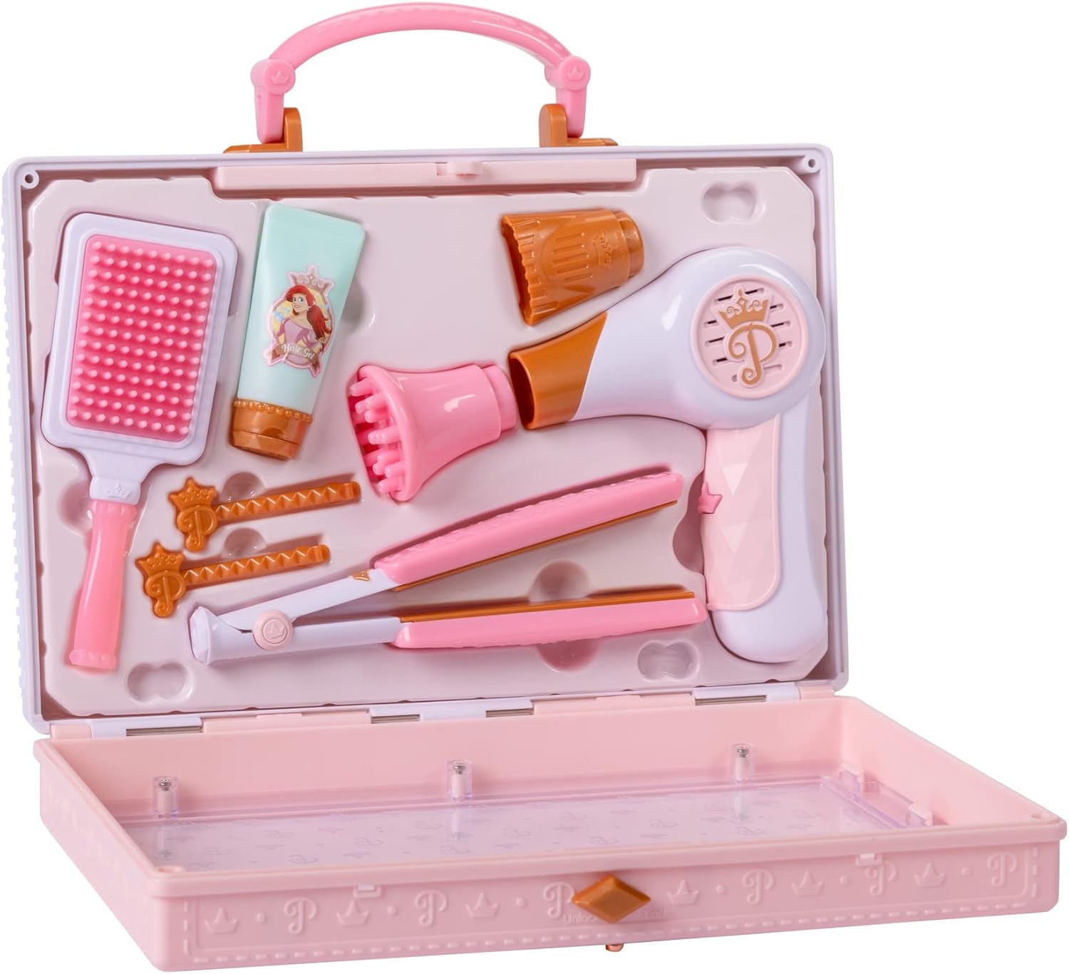 Disney Princess Style Collection - Trendy Hair Pretend Play Styling Tools with Sound & Storage Tote 8