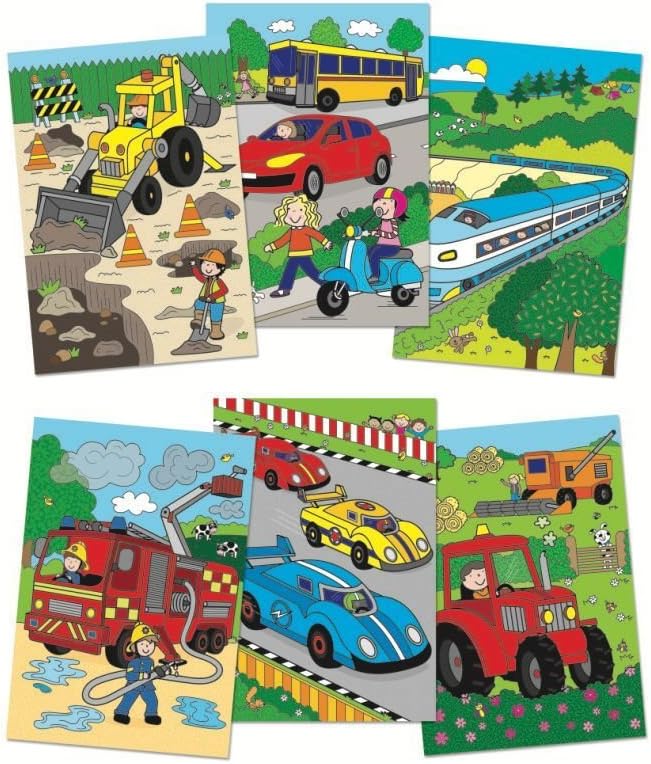 Galt Water Magic – Wiederverwendbares Malbuch mit Fahrzeugen für Kinder ab 3 Jahren 4