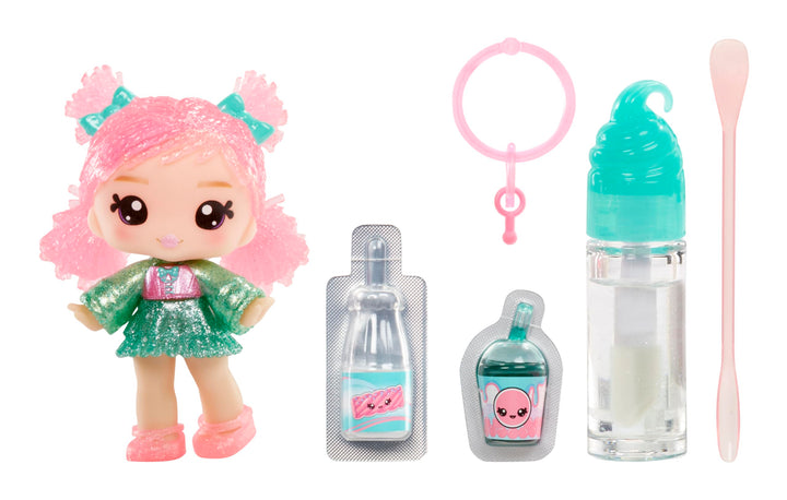 Yummiland Lip Gloss Doll - Susie Sour Straw with DIY Lip Gloss Kit - Ages 3+