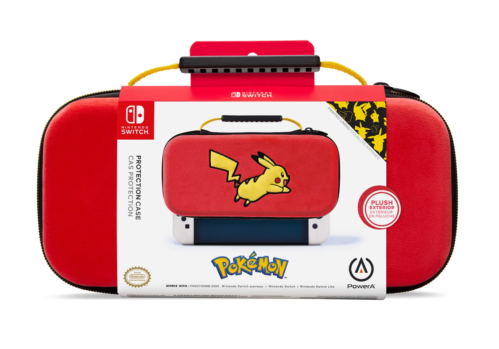 PowerA Protection Case for Nintendo Switch, Switch Lite & OLED Model - Pikachu Jump
