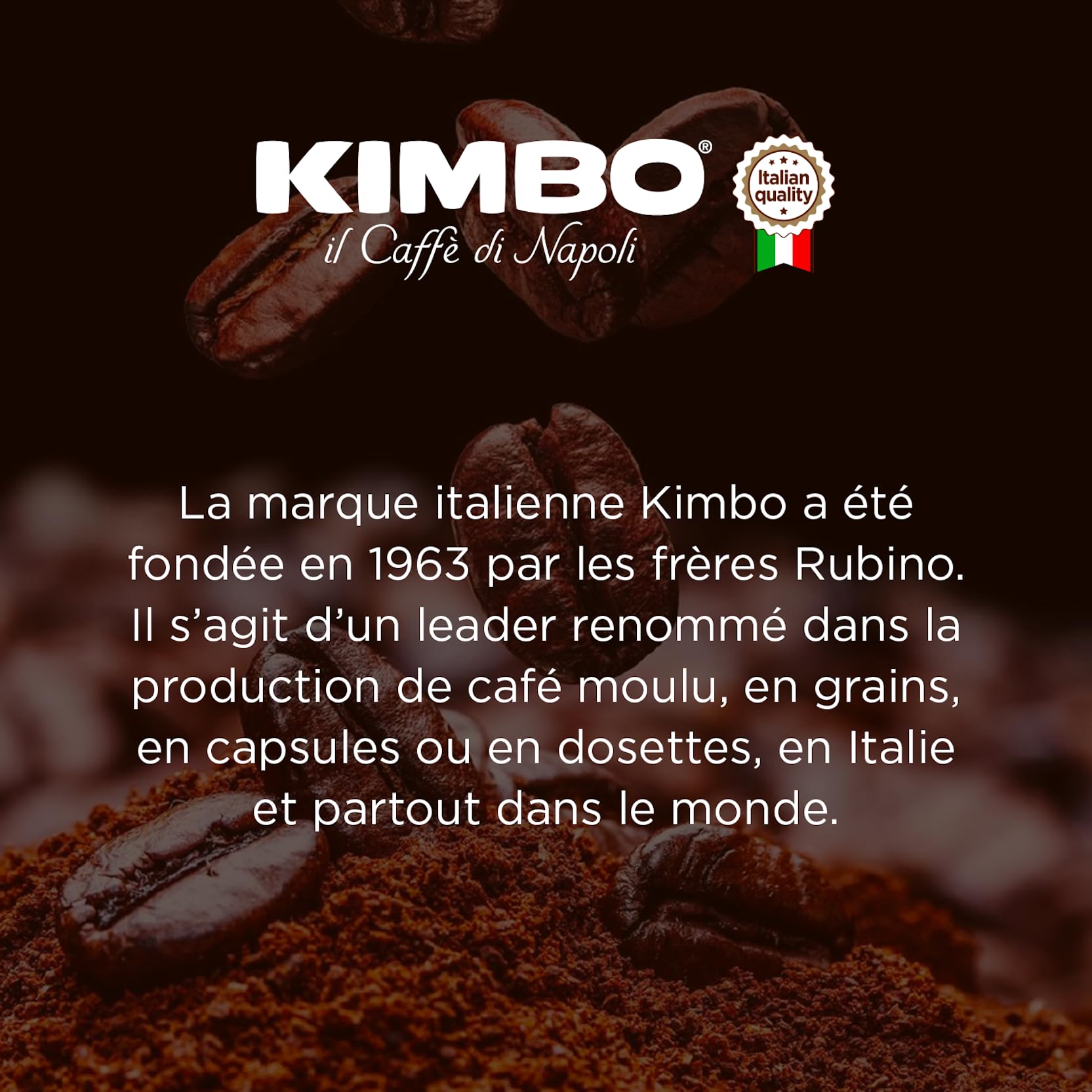 Kimbo Intenso Ground Coffee 250g - Italian Medium Roast for Moka Pot & Filter Machines 3