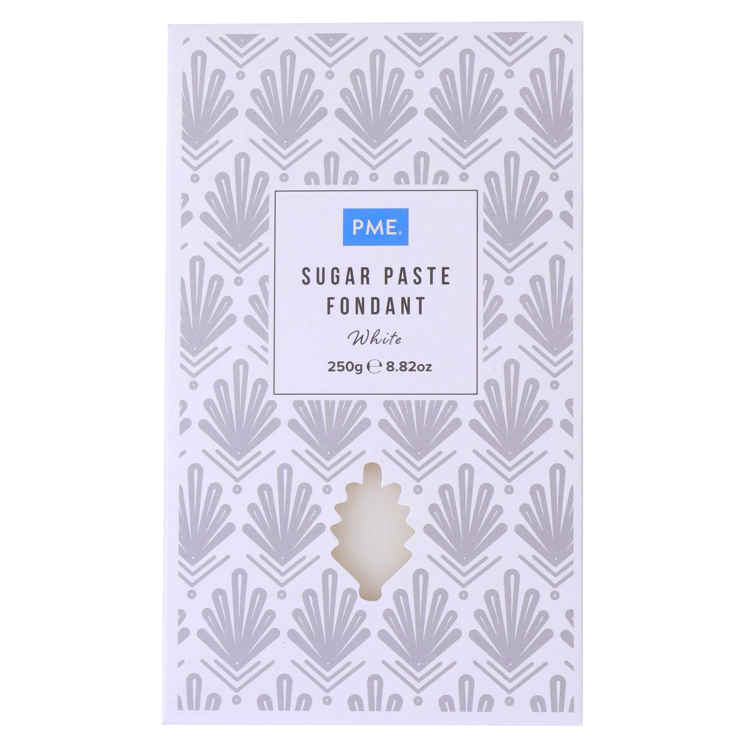 PME Sugar Paste Fondant - White 250g | Thermo-Tech Activated | Ready-to-Roll 1