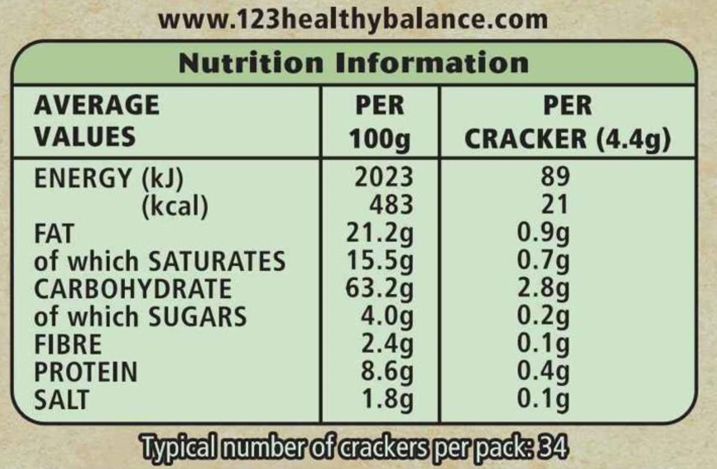 Jacob's Mediterranean Rosemary Crackers Multipack 5 x 38g, 190g 3