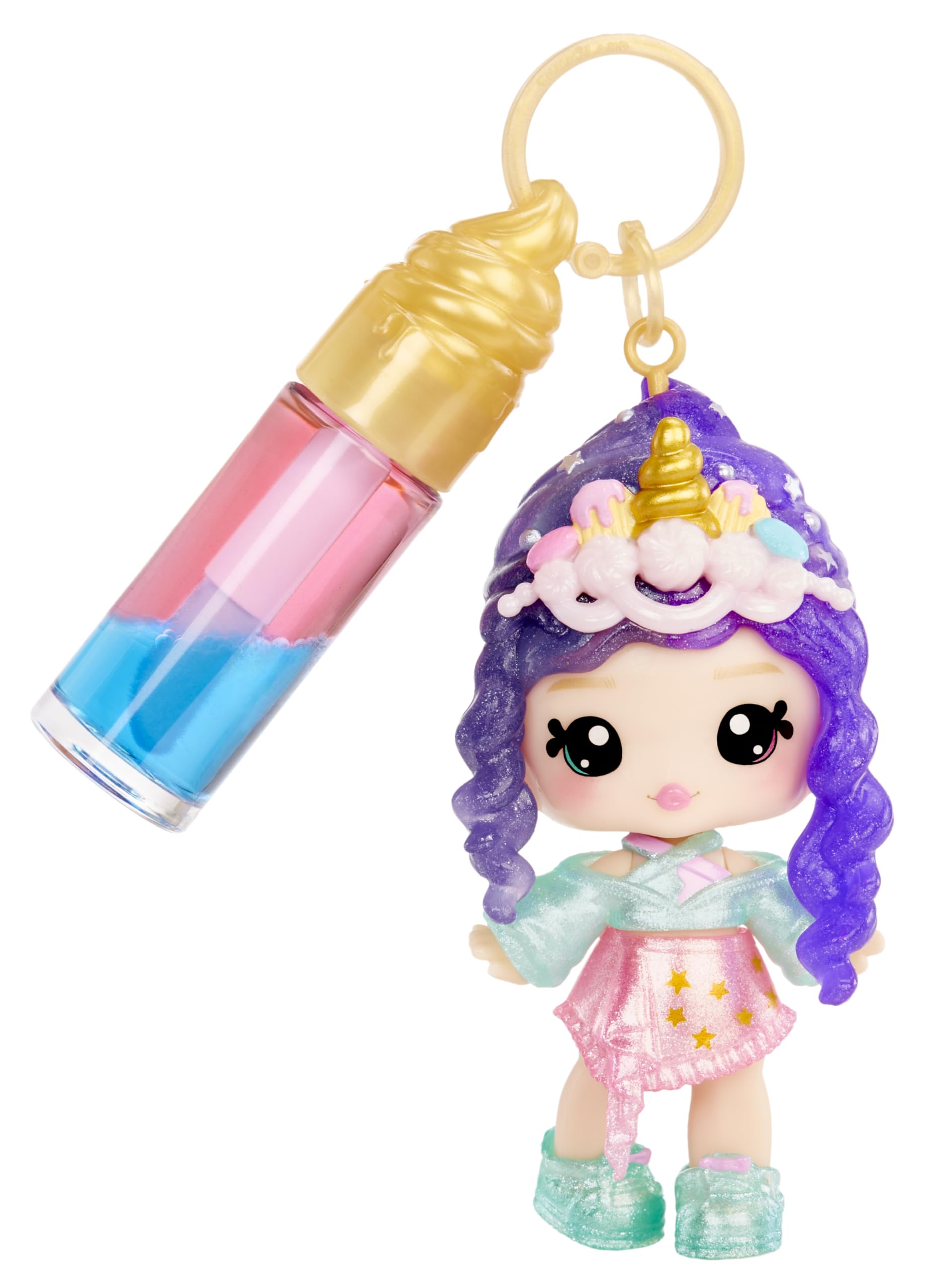 Yummiland Phoebe Frappe Lip Gloss Doll - Mystery Color Change Series, 10cm Fashion Doll with DIY Two-Tone Lip Gloss Kit 3