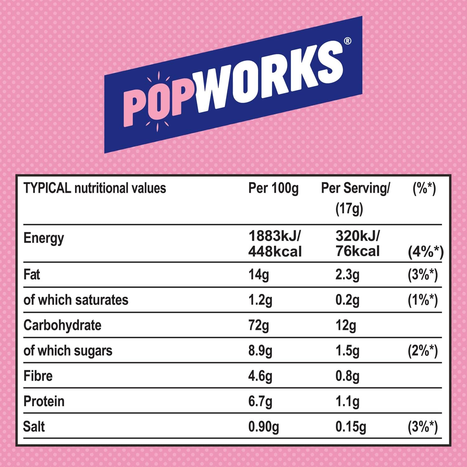 Popworks Sweet & Salty 85g (Case of 12) Vegan Gluten Free Popped Crisps 3