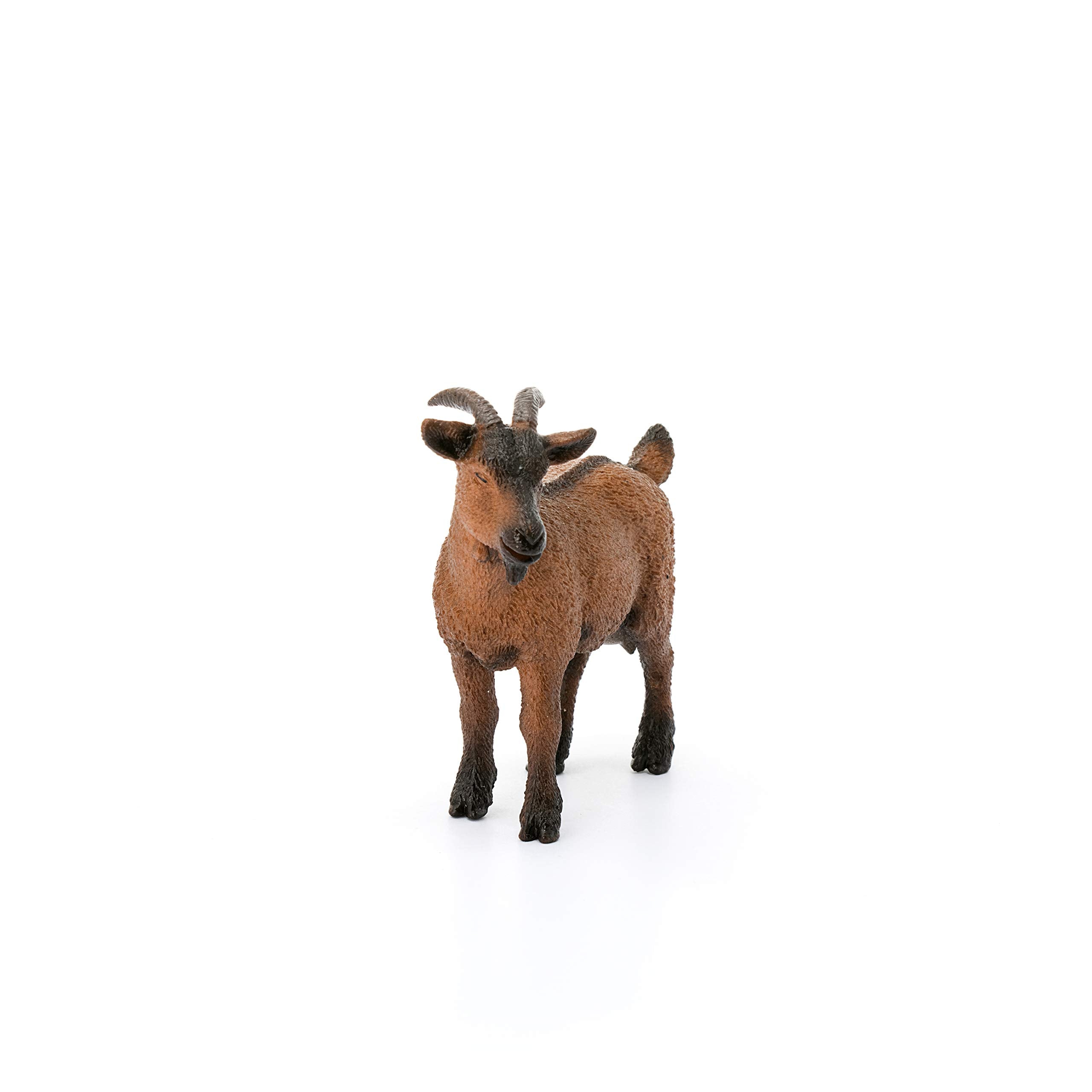 SCHLEICH Goat Figurine 13828 - Individually Hand-Painted Animal Model for Kids 3-10 Years