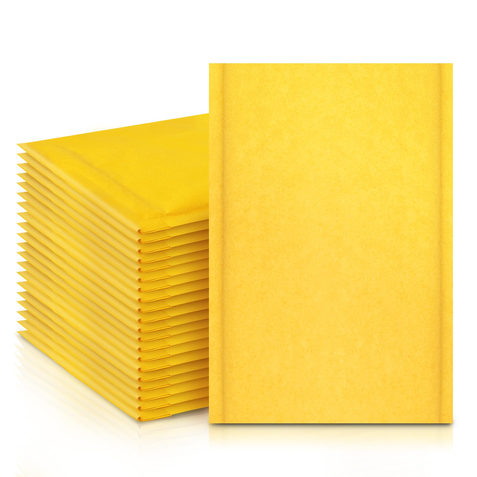 Merrimen Padded Envelope Mailers - A6 Size, Gold, 10 Count | Lightweight Protection