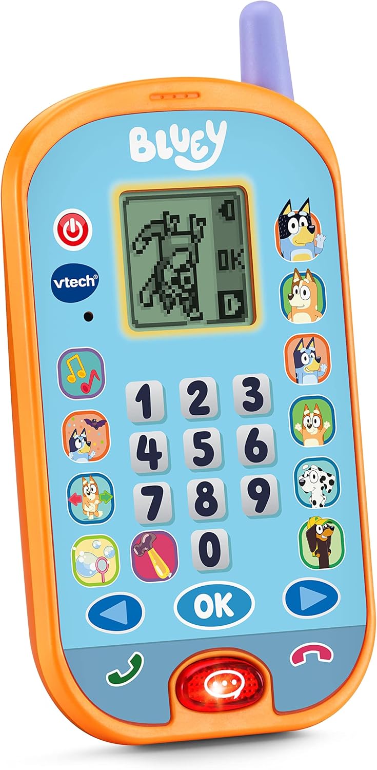 VTech Bluey Ring Ring Learning Phone - Interactive Voice-Activated Toy for Ages 3-6 3