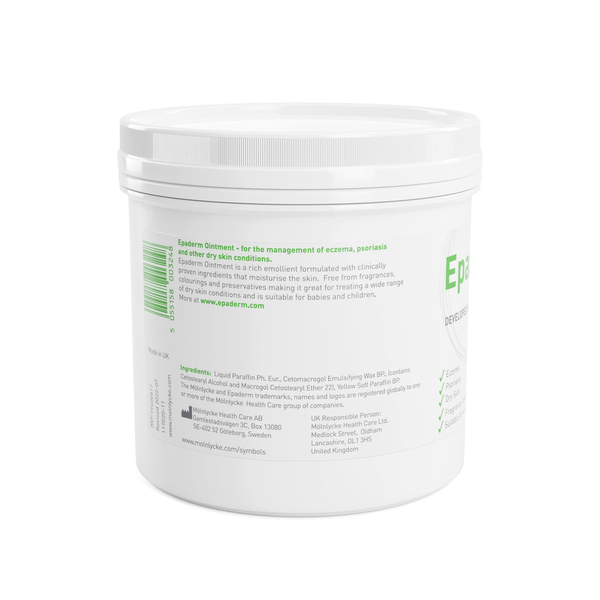 Epaderm Emollient for Dry Skin - Ointment, 500g