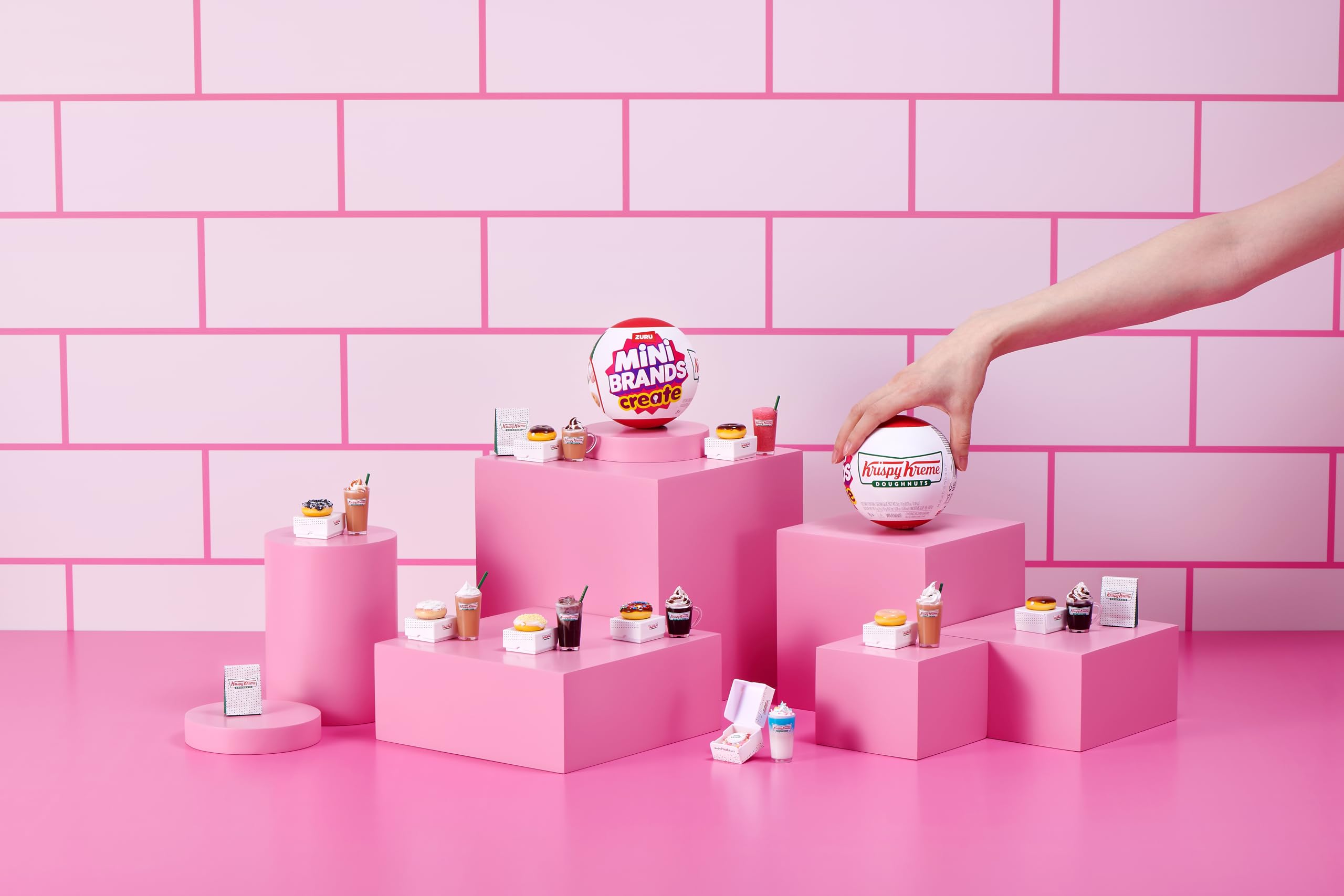Mini Brands Create Series 1 - Krispy Kreme Mini Doughnut & Drink Capsule Toy 4