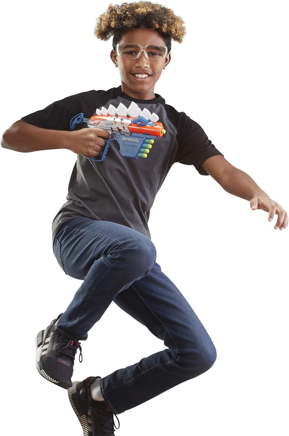 Nerf DinoSquad Stegosmash Dart Blaster - Dinosaur Design with 5 Elite Darts