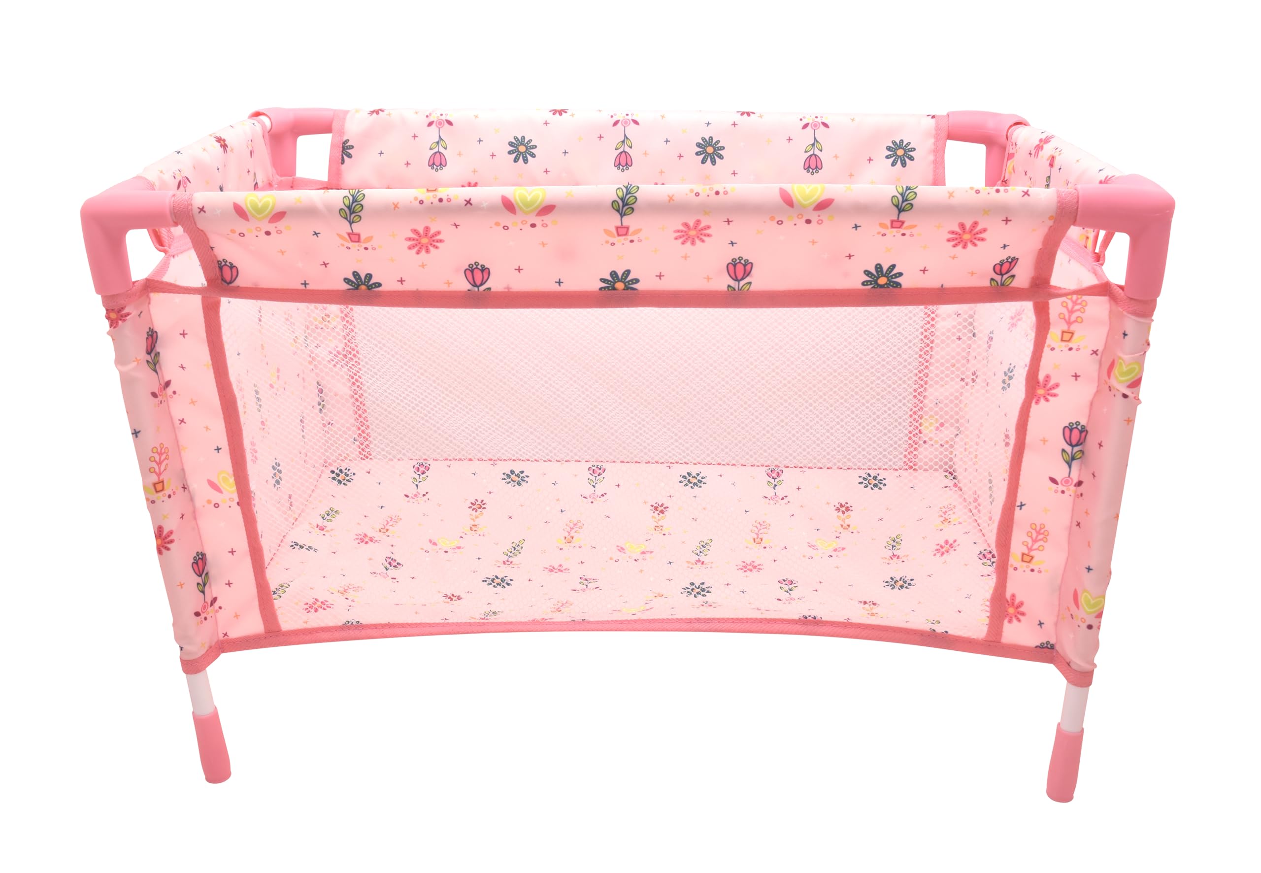 Peterkin DOLLSWORLD Travel Carry Cot with Quilt, Pillow & Bag - Doll Accessories for On-the-Go Play 3