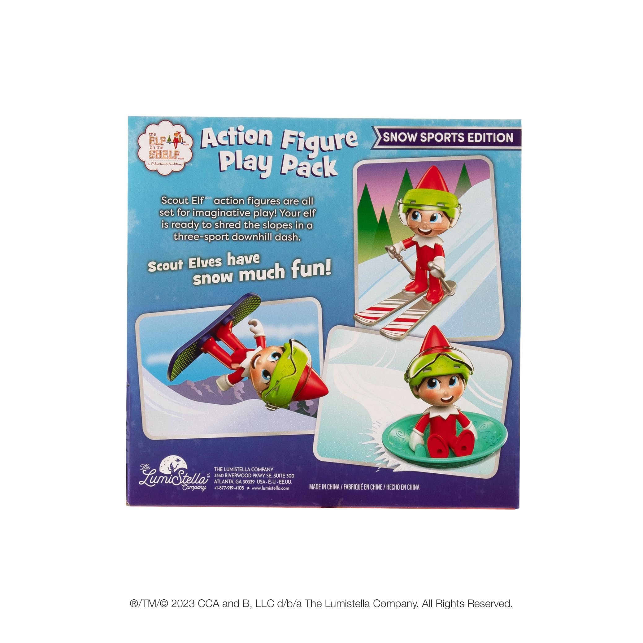 The Elf on the Shelf Snow Sport Edition Action Figure Playset - Ages 3+ 6