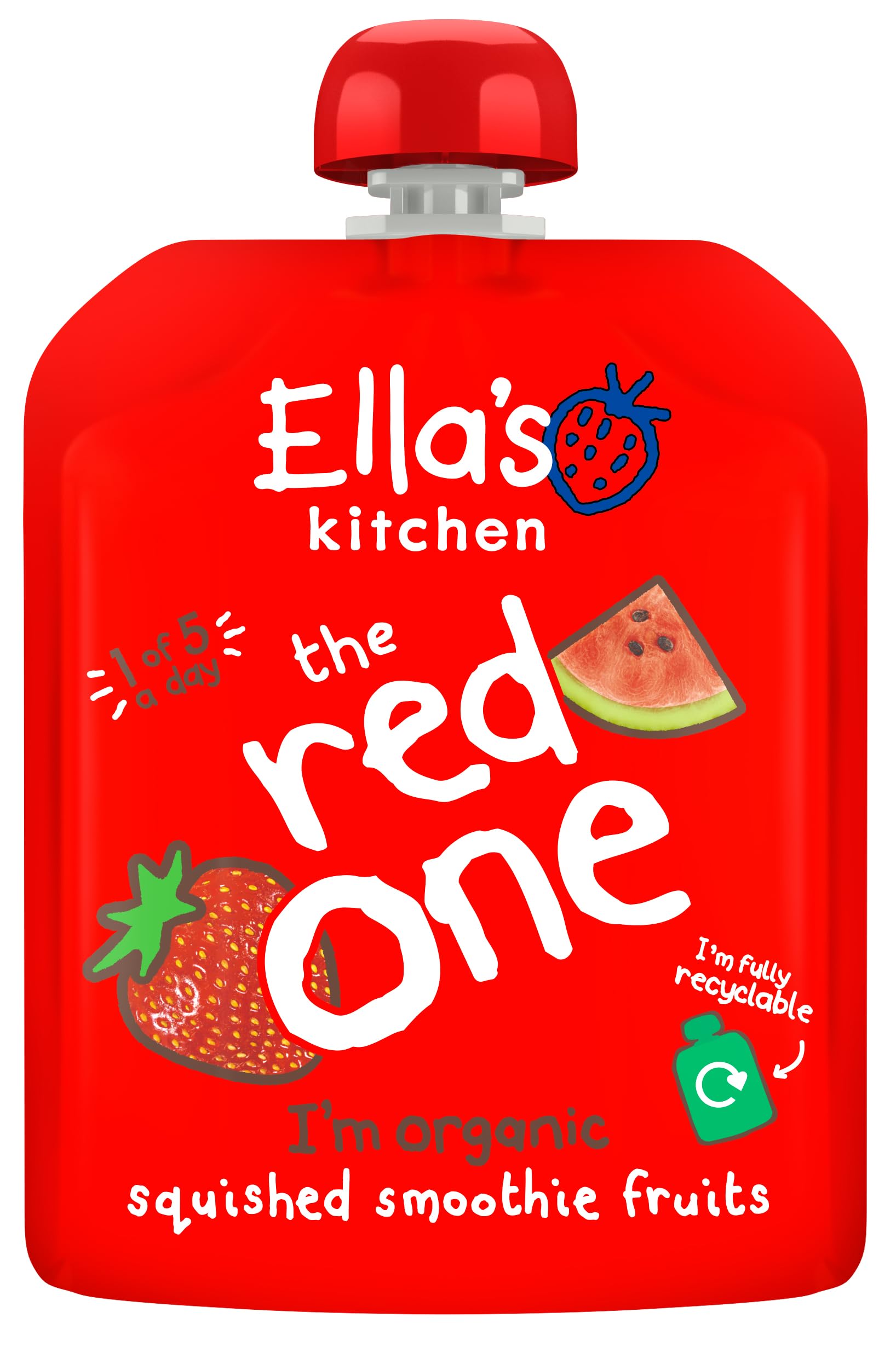 Ella's Kitchen - The Red One Organic Smoothie Fruits Multipack 5 x 90 g