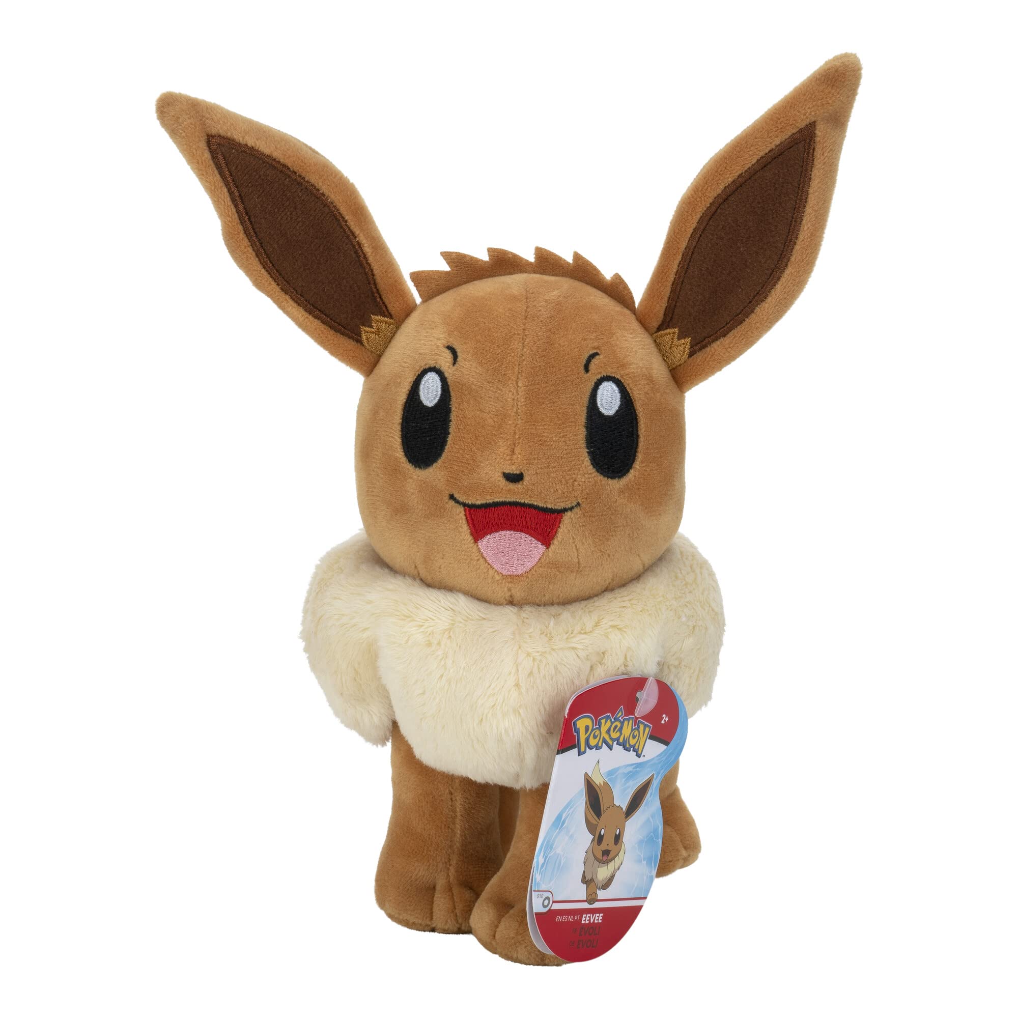 Pokémon Eevee Plush - 8-Inch Super Soft Plush Toy for Kids