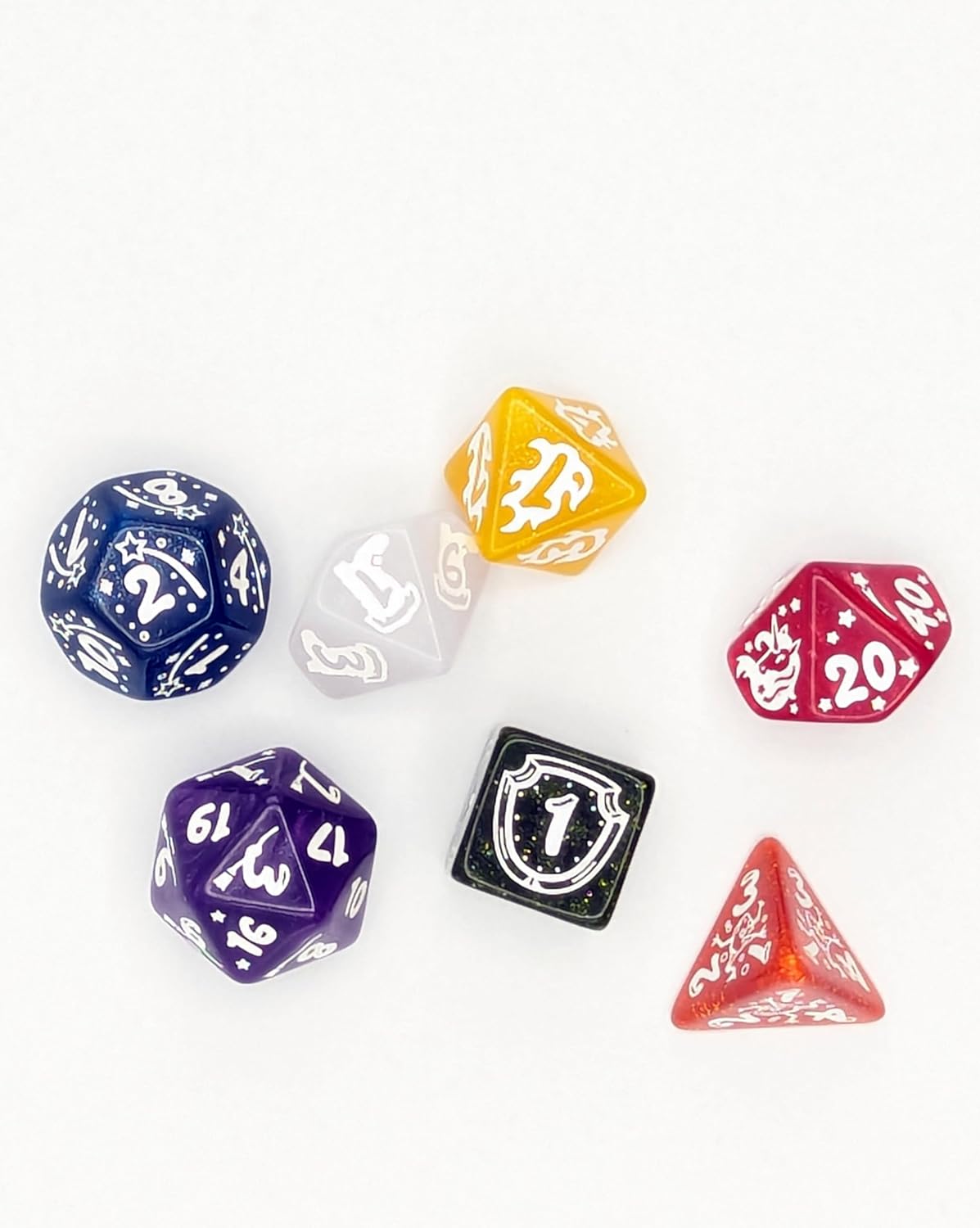 Q-Workshop My Very First Set: Fairy Dust Dice Set for Board Games