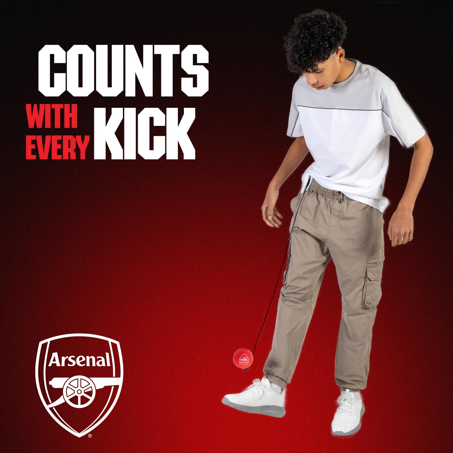 Smart Ball 1002 : 1002-AFC Toy Football Kick Tracker | Red | Unisex Children 5