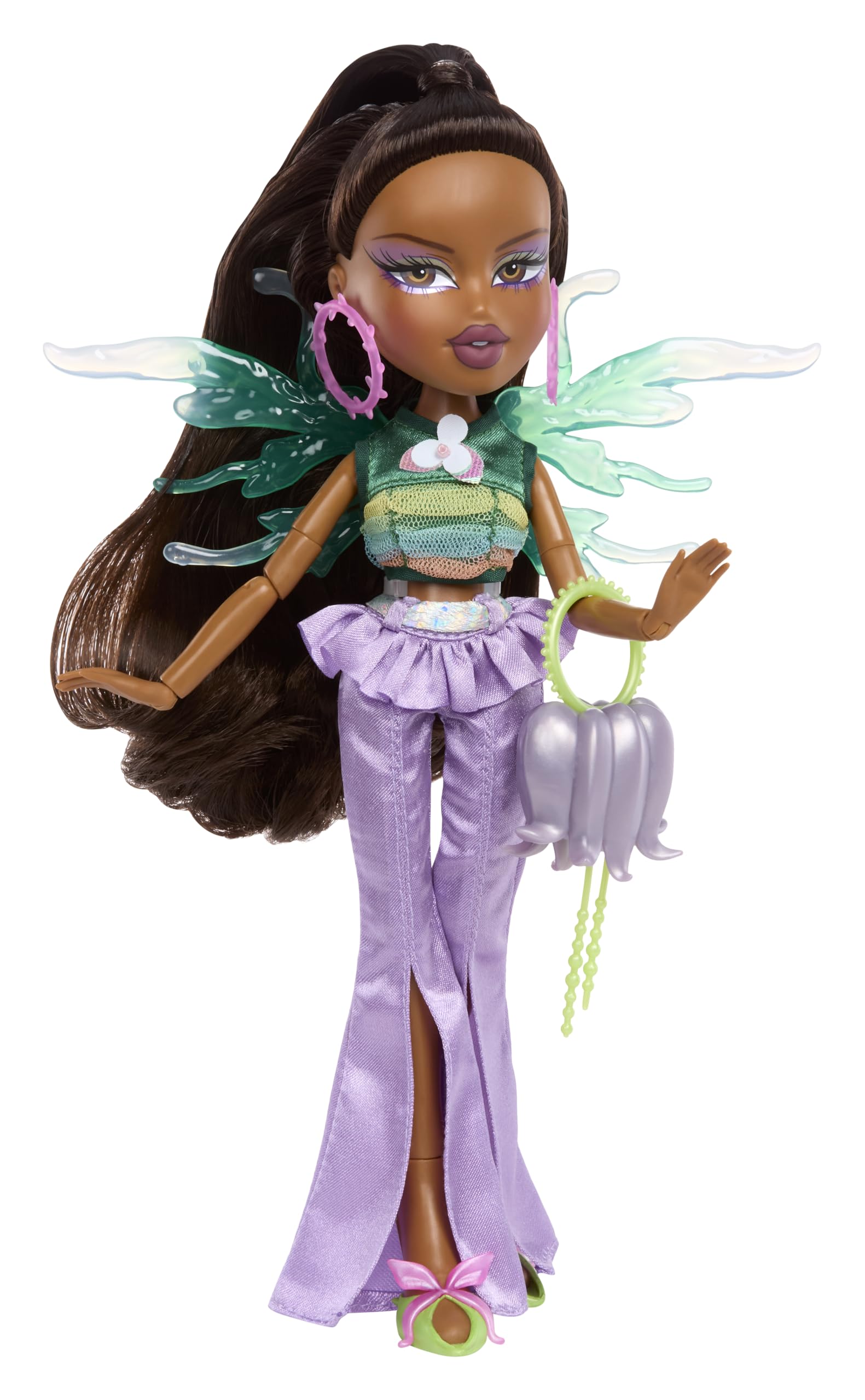 Bratz Fashion Pixiez Sasha - Collectible Doll with Transformable Wings, Fashion Outfit & Accessories, 11.5 inch 12