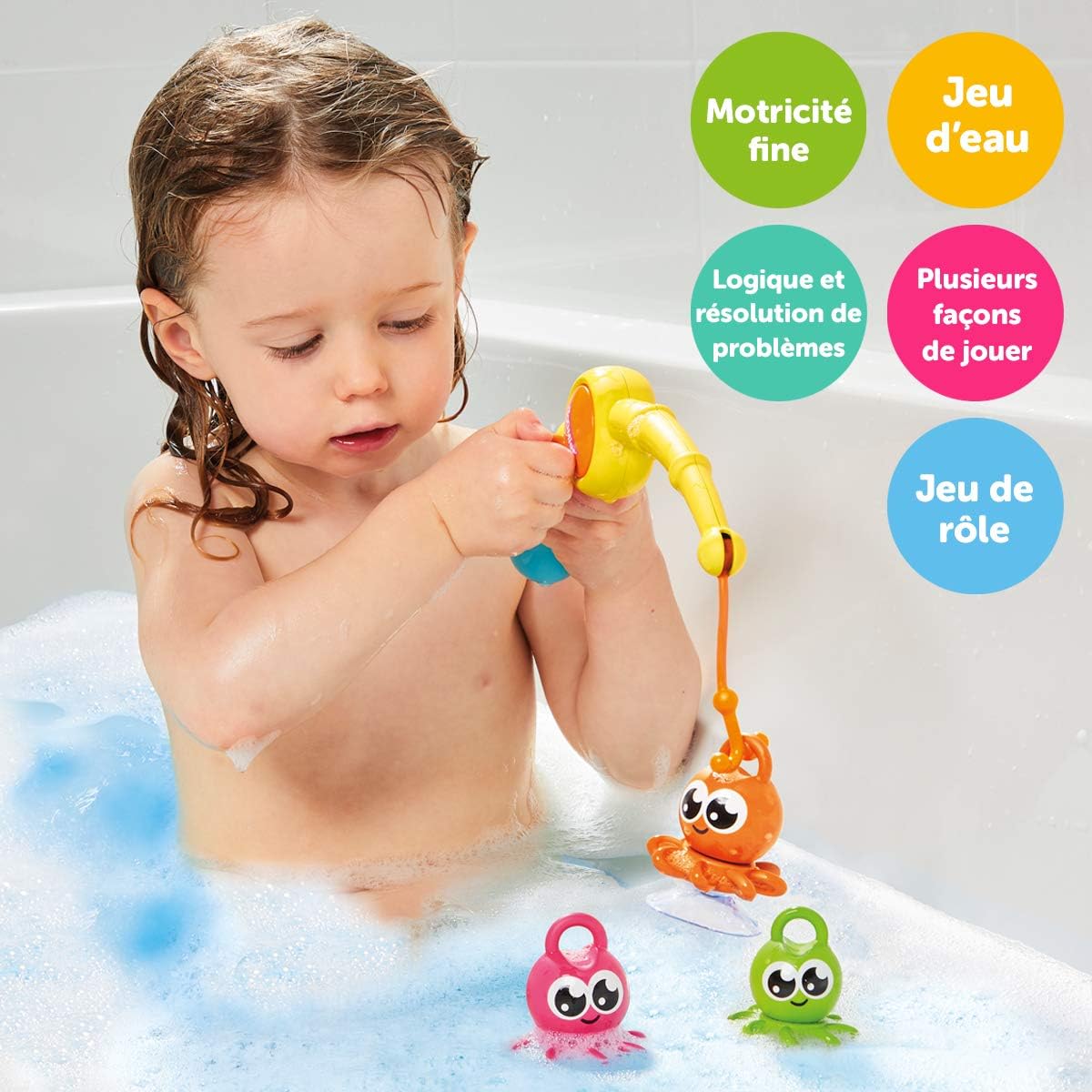 Toomies E73103 3 in 1 Fishing Frenzy - Bath Toy for Toddlers 18M+ 7