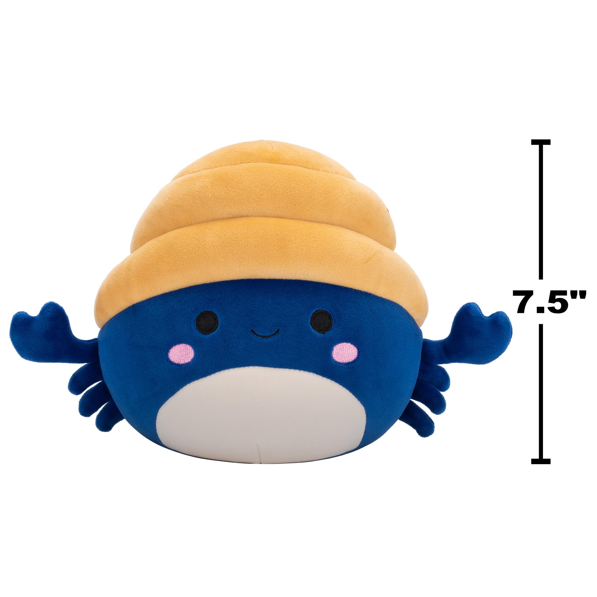 Squishmallows 7.5 Inch Plush - Lenore the Navy and Tan Hermit Crab 3