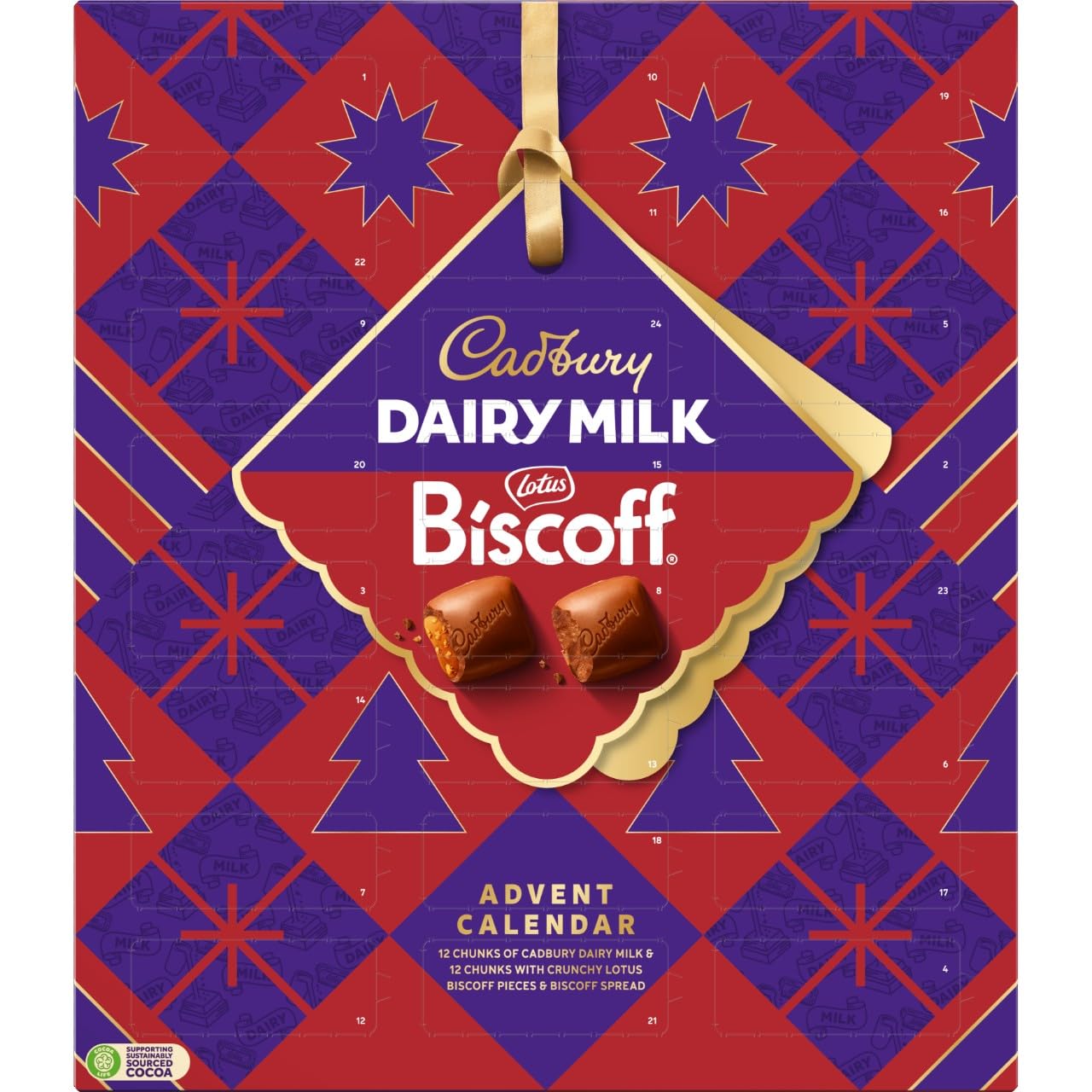Cadbury - Biscoff Festive Advent Calendar Chocolate Gift