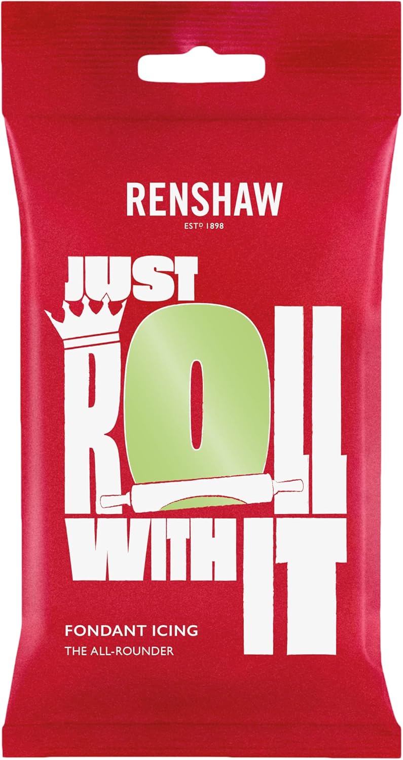 Renshaw Just Roll With It Fondant Icing - Pastel Green, 250g