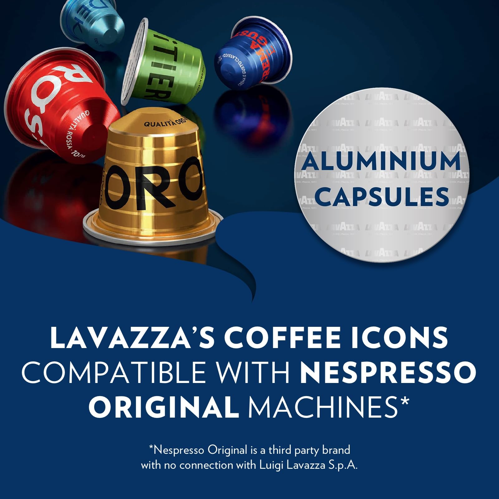 Lavazza Qualità Rossa - 100 Aluminum Coffee Capsules Compatible with Nespresso Original Machines 5