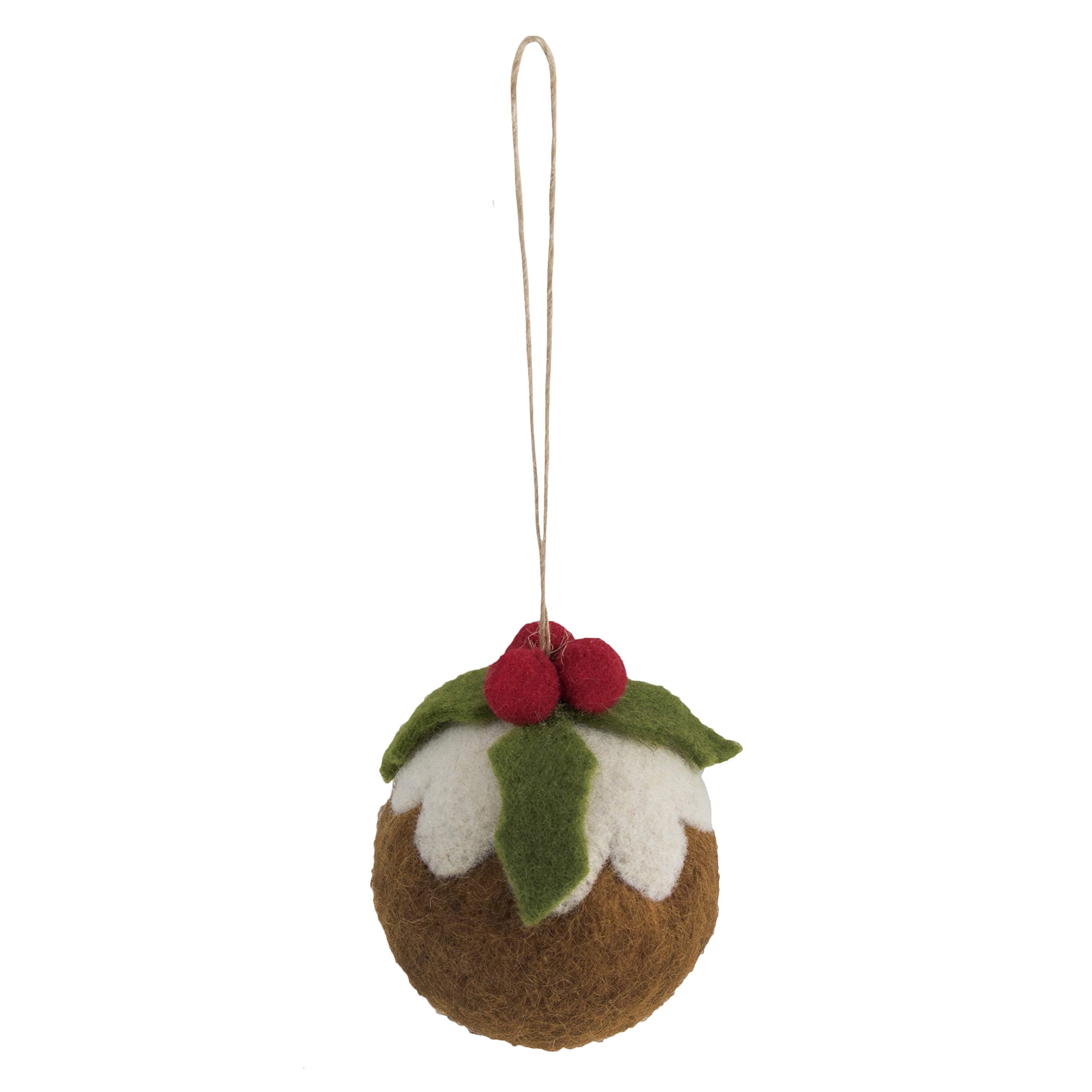 Trimits Christmas Pudding Needle Felting Craft Kit - Beginner-Friendly DIY Ornament Set 11