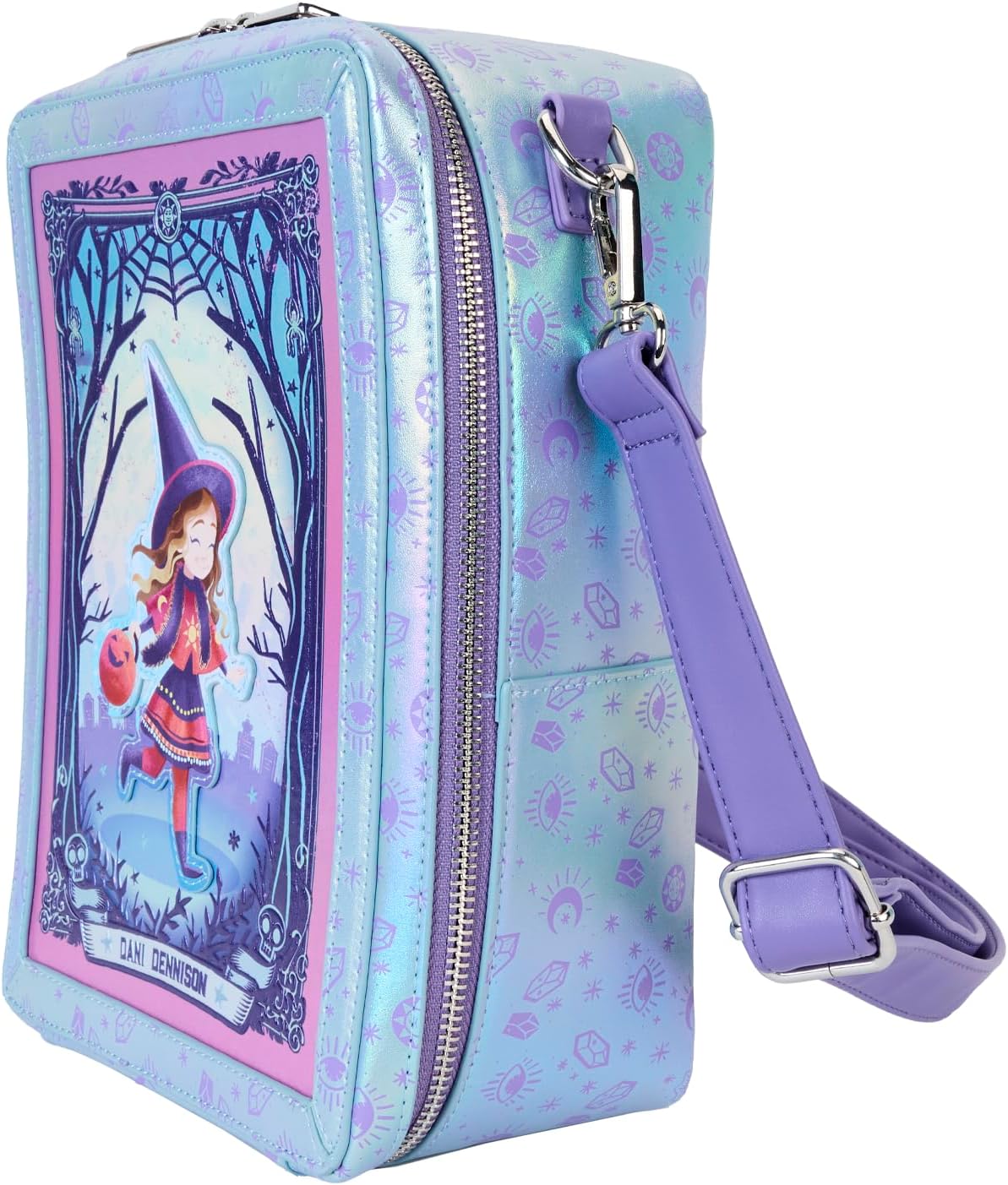 Loungefly Hocus Pocus Tarot Card Iridescent Crossbody Bag