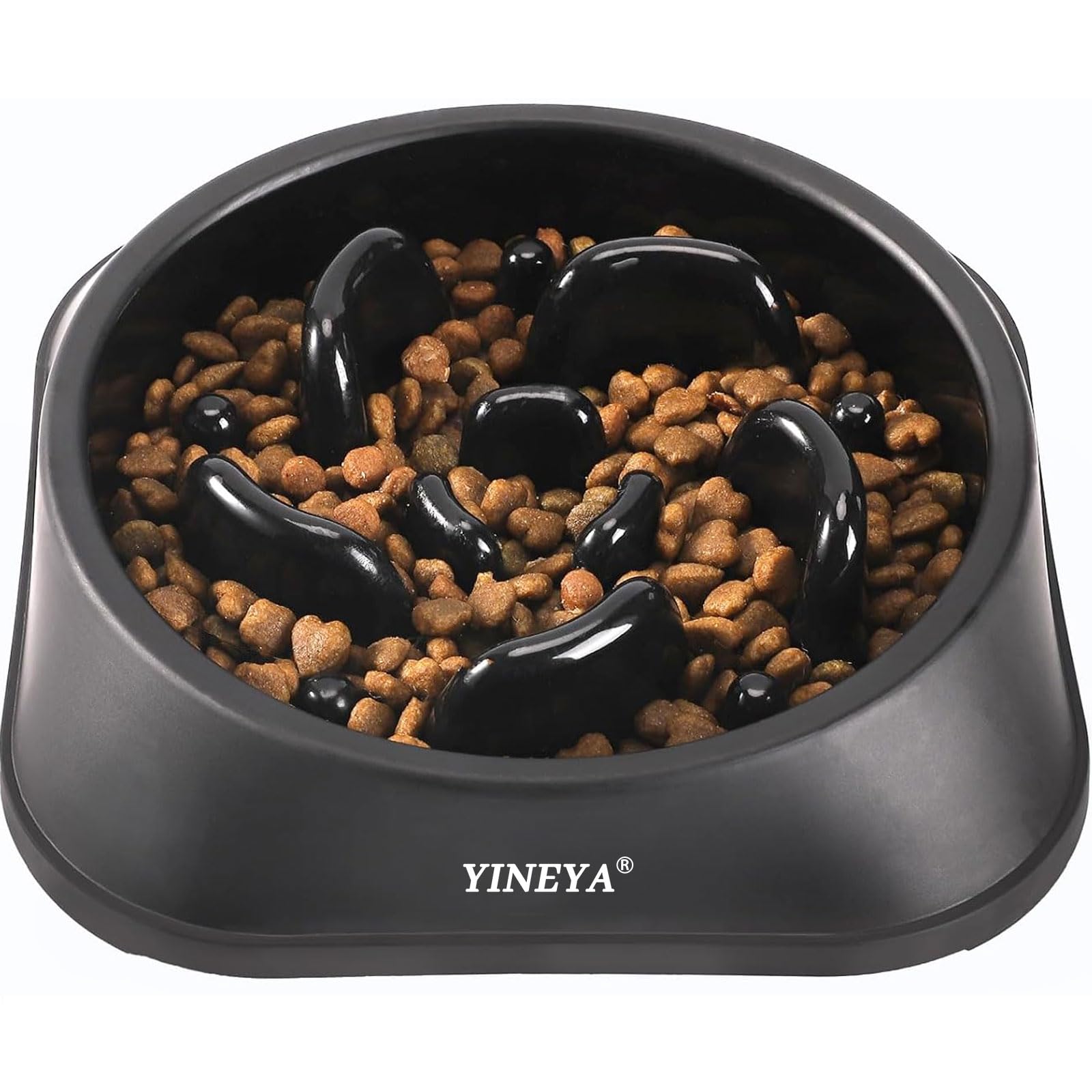 YINEYA Slow Feeder Dog Bowl - Prevents Choking & Bloat | Medium/Small Breed | Polypropylene 1