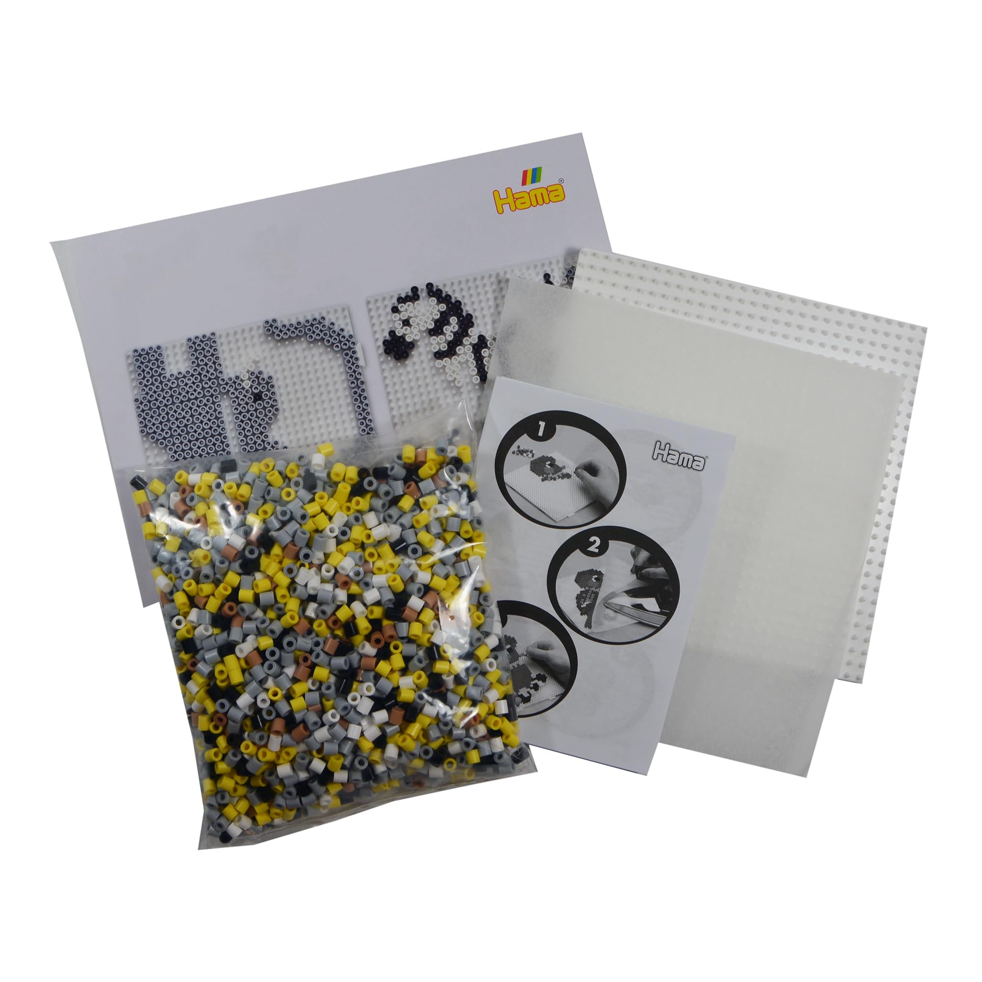 Hama Gift Box - 3D Safari | 2500 Fuse Beads & Large Square Pegboard 10