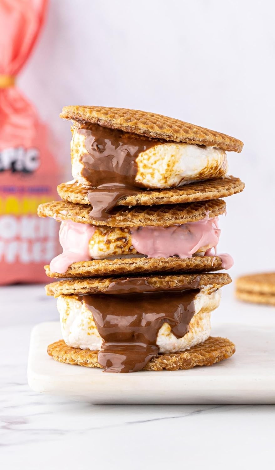 EPIC SNAX CO – Riesige rosa und weiße Toastin‘ Marshmallows nach amerikanischer Art, 500 g