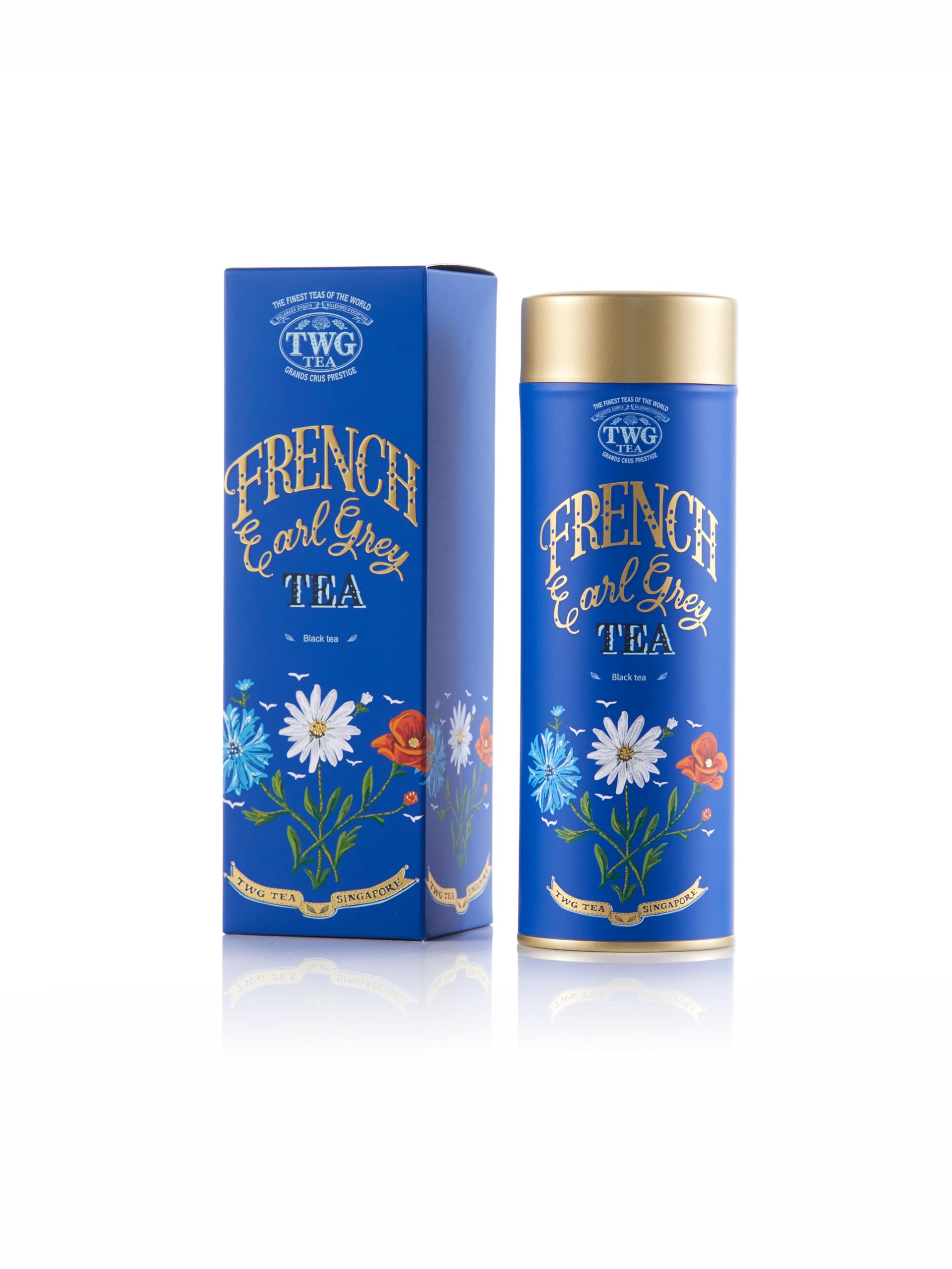 TWG Tea French Earl Grey Loose Leaf Black Tea with Bergamot & Blue Cornflowers
