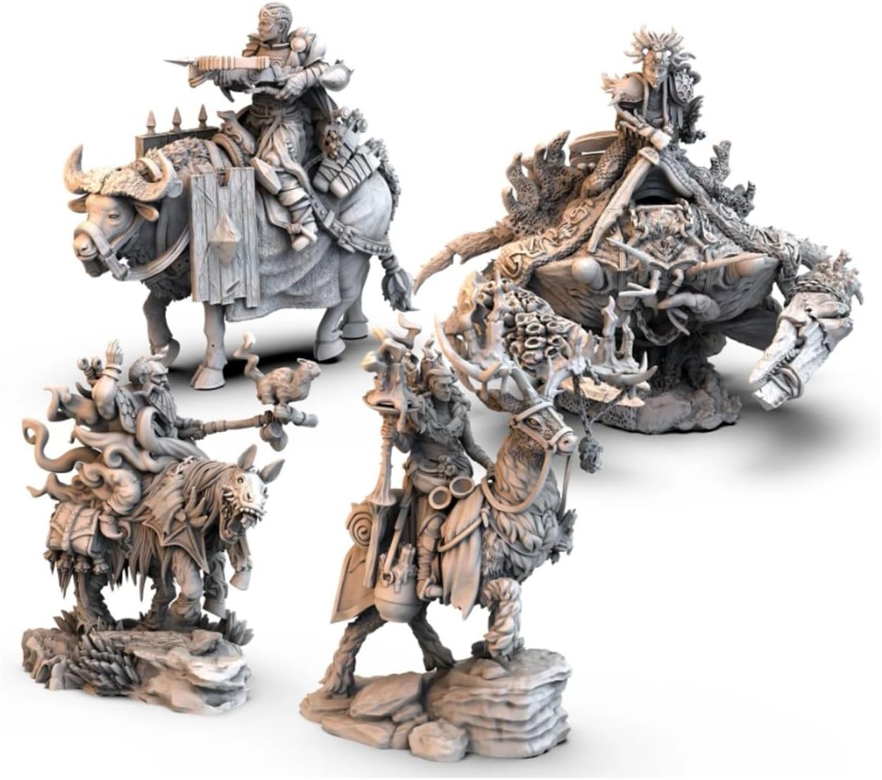 Awaken Realms Tainted Grail: Kings of Ruin Mounted Heroes Miniatures Expansion 3