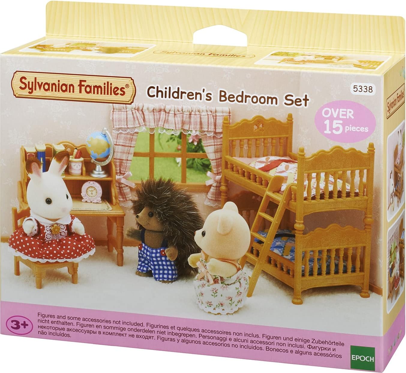 Sylvanian Families Children's Bedroom Set - Bunk Bed & Desk Playset for Imaginative Play